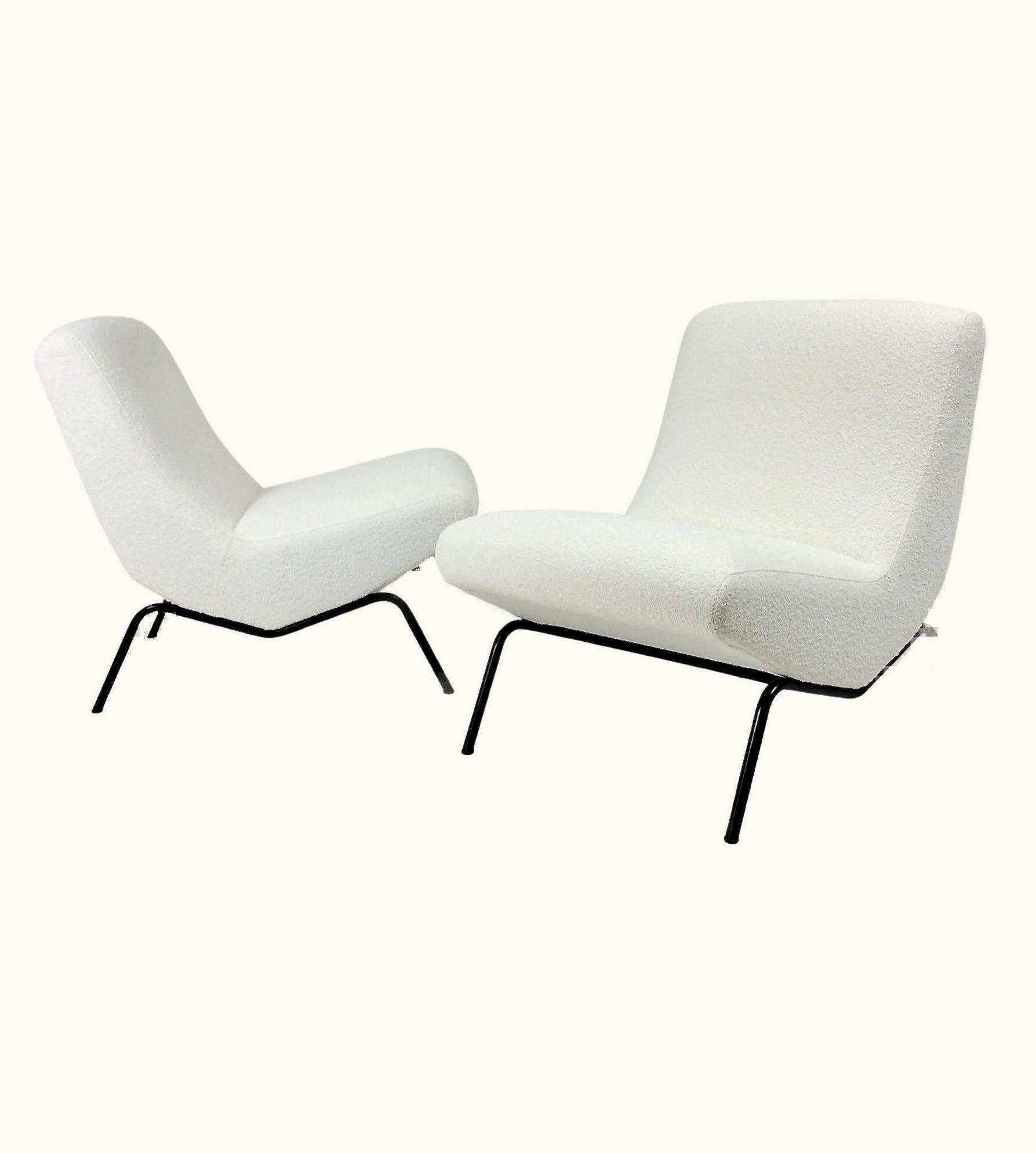 Pierre Paulin Pierre Paulin Pair Of Lounge Chairs, CM194 Model For Thonet, Circa 1957, France