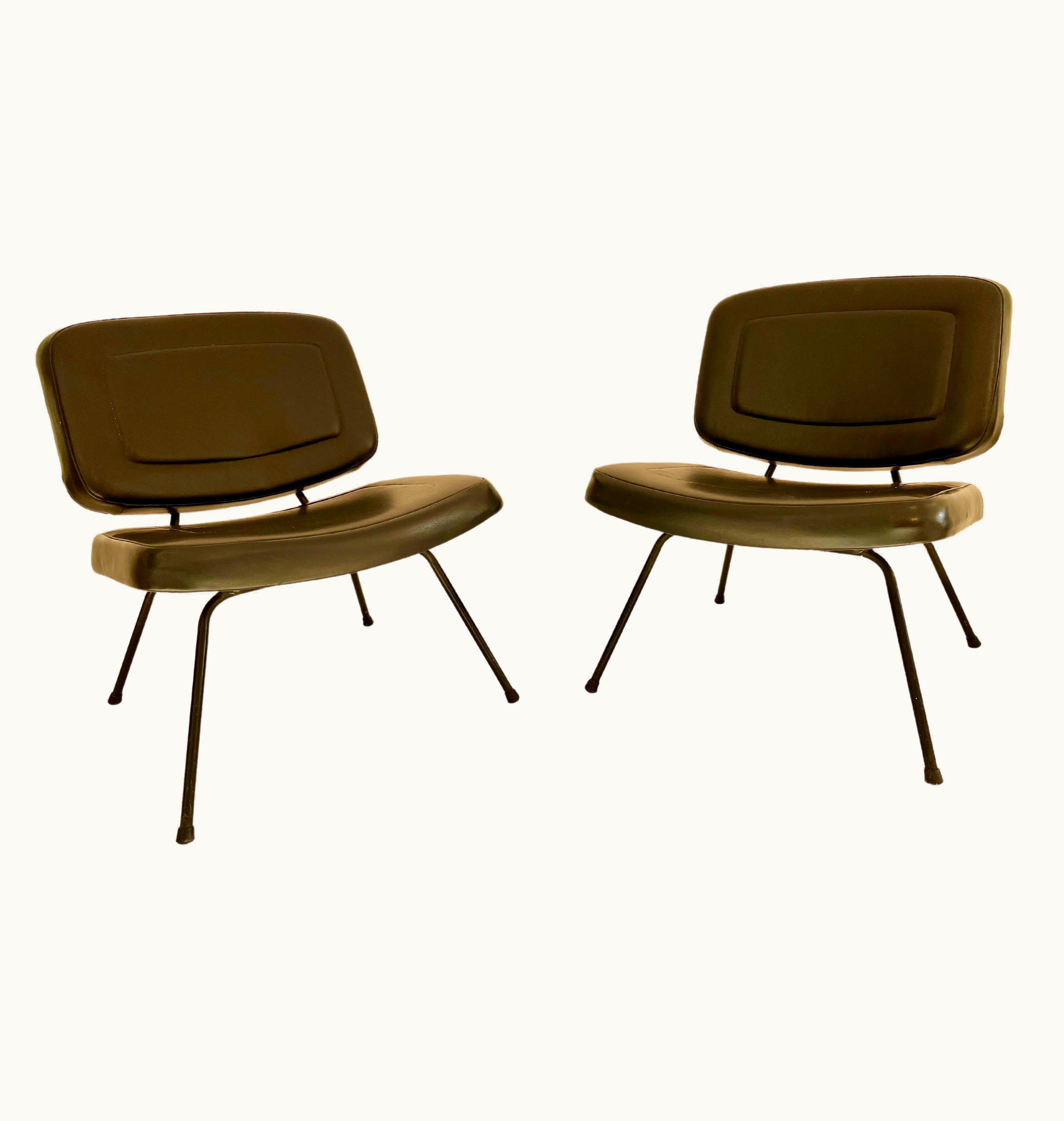 Pierre Paulin Pierre Paulin CM 190 Bergeres For Thonet Original Upholstery. Free Transport