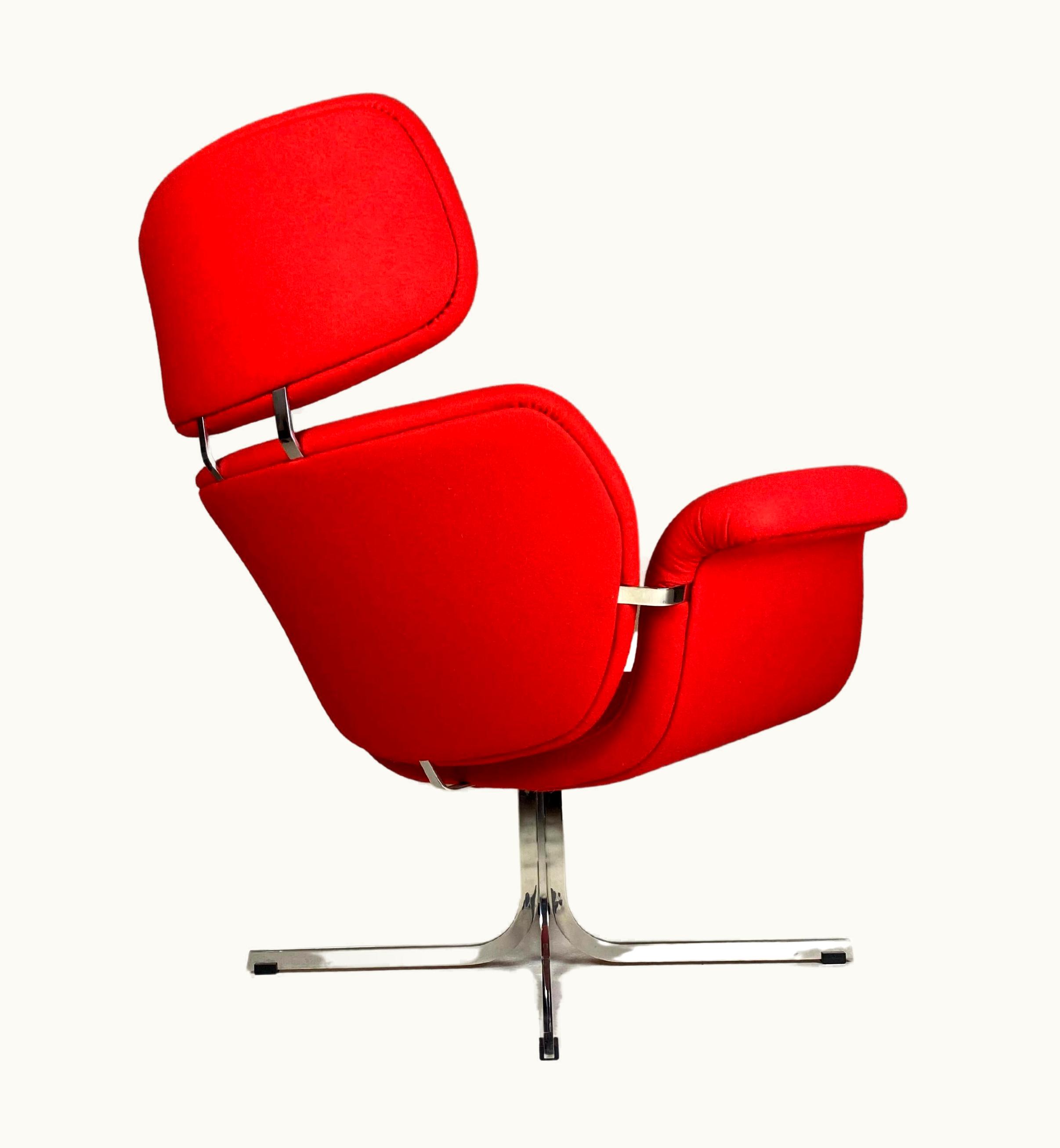 Pierre Paulin Pierre Paulin Artifort F545 Big Tulip Chair By Pierre Paulin In Original Kvadrat Upholstery
