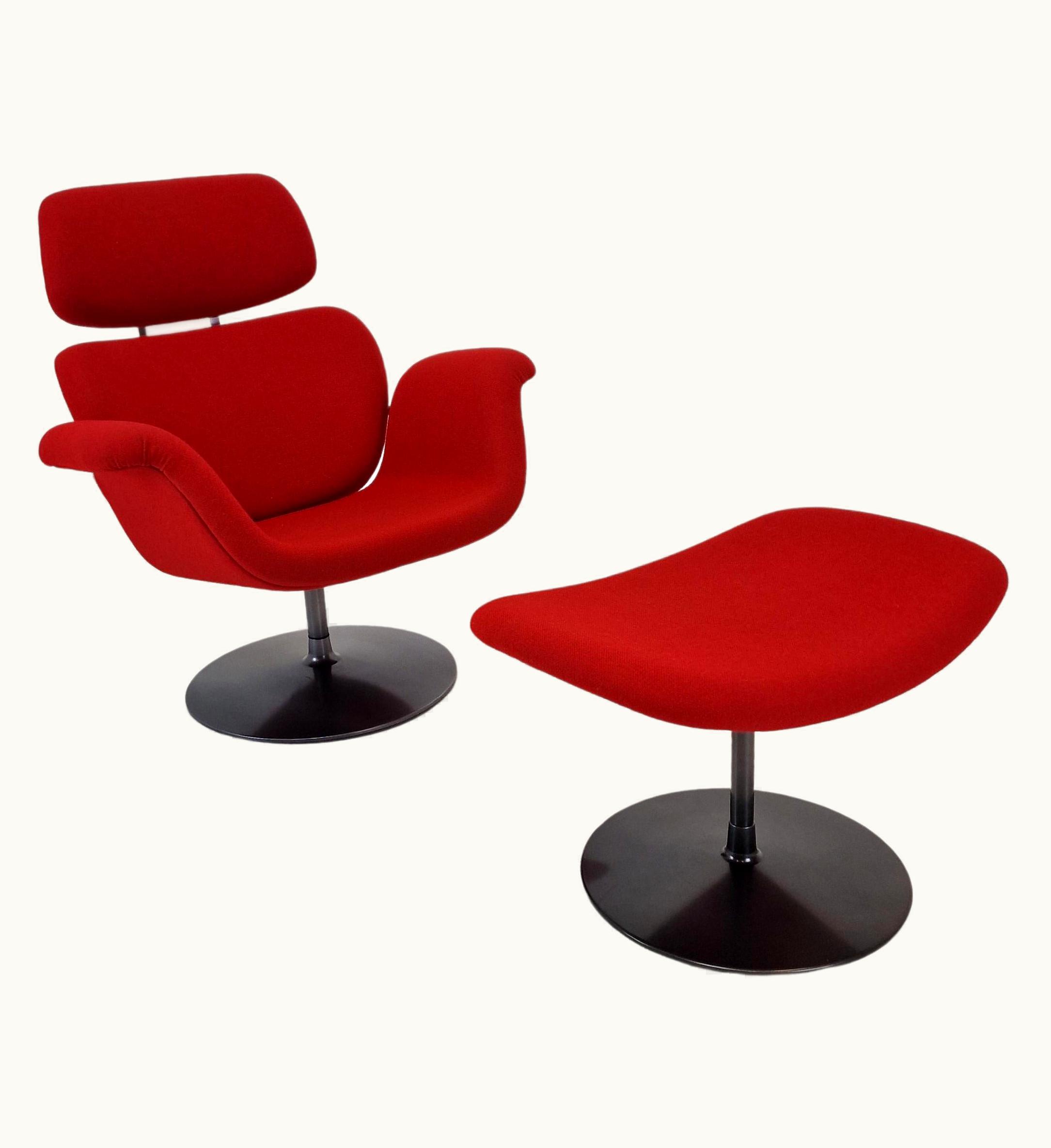 Pierre Paulin Pierre Paulin Big Tulip Chair And Ottoman By Pierre Paulin For Artifort, 1980s UZ0194392