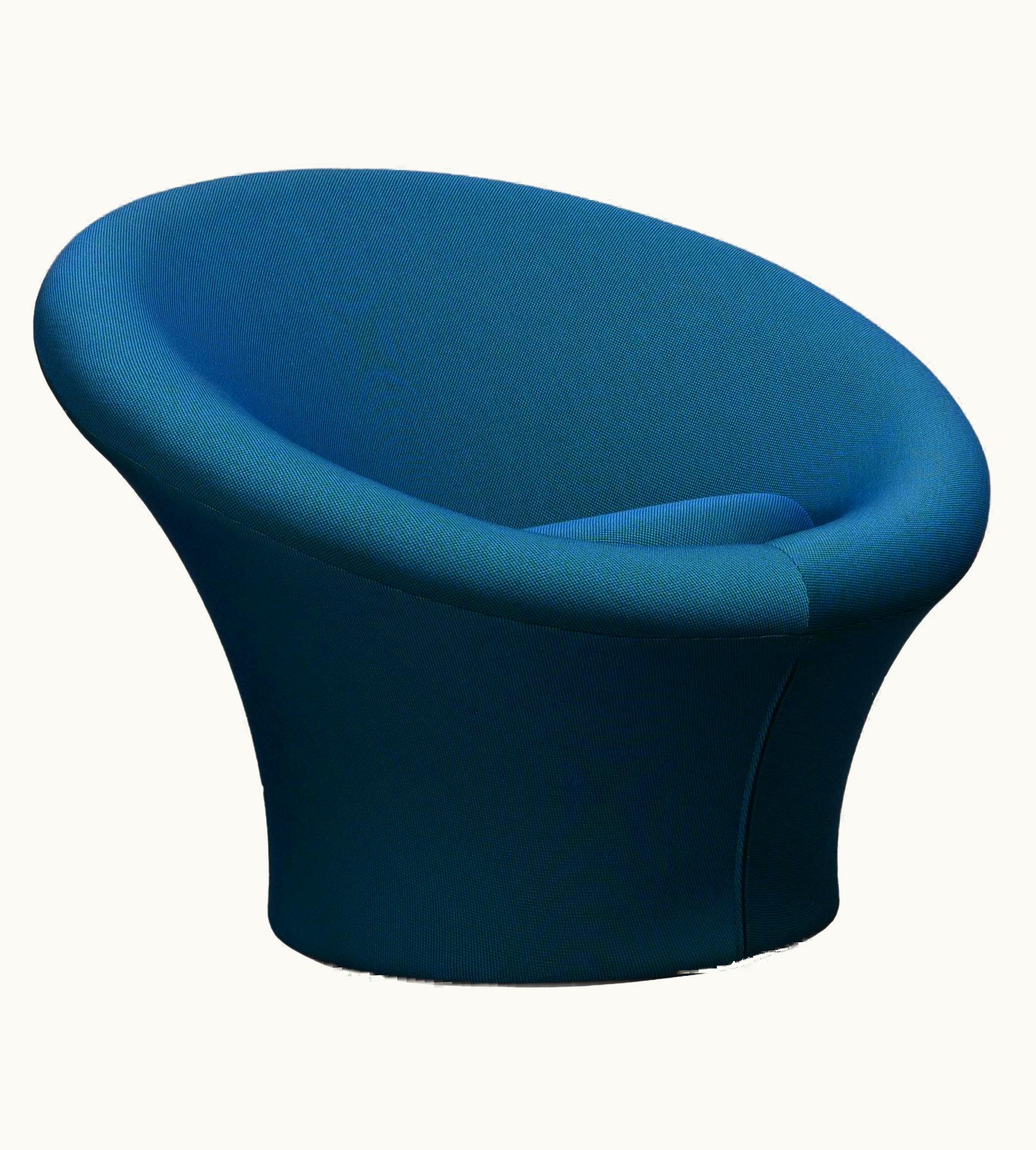 Pierre Paulin Pierre Paulin Mushroom Armchair In Blue Fabric By Artifort, Netherlands