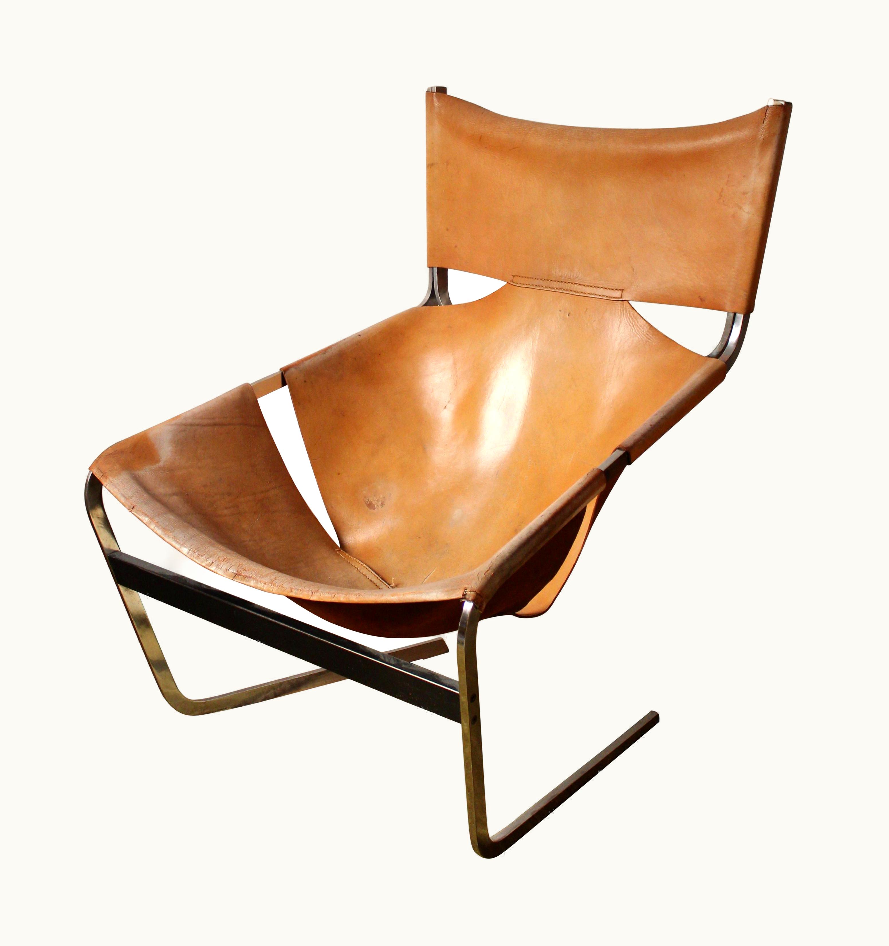 Pierre Paulin Pierre Paulin, Lounge Chair, Leather, Steel, Artifort, 1963