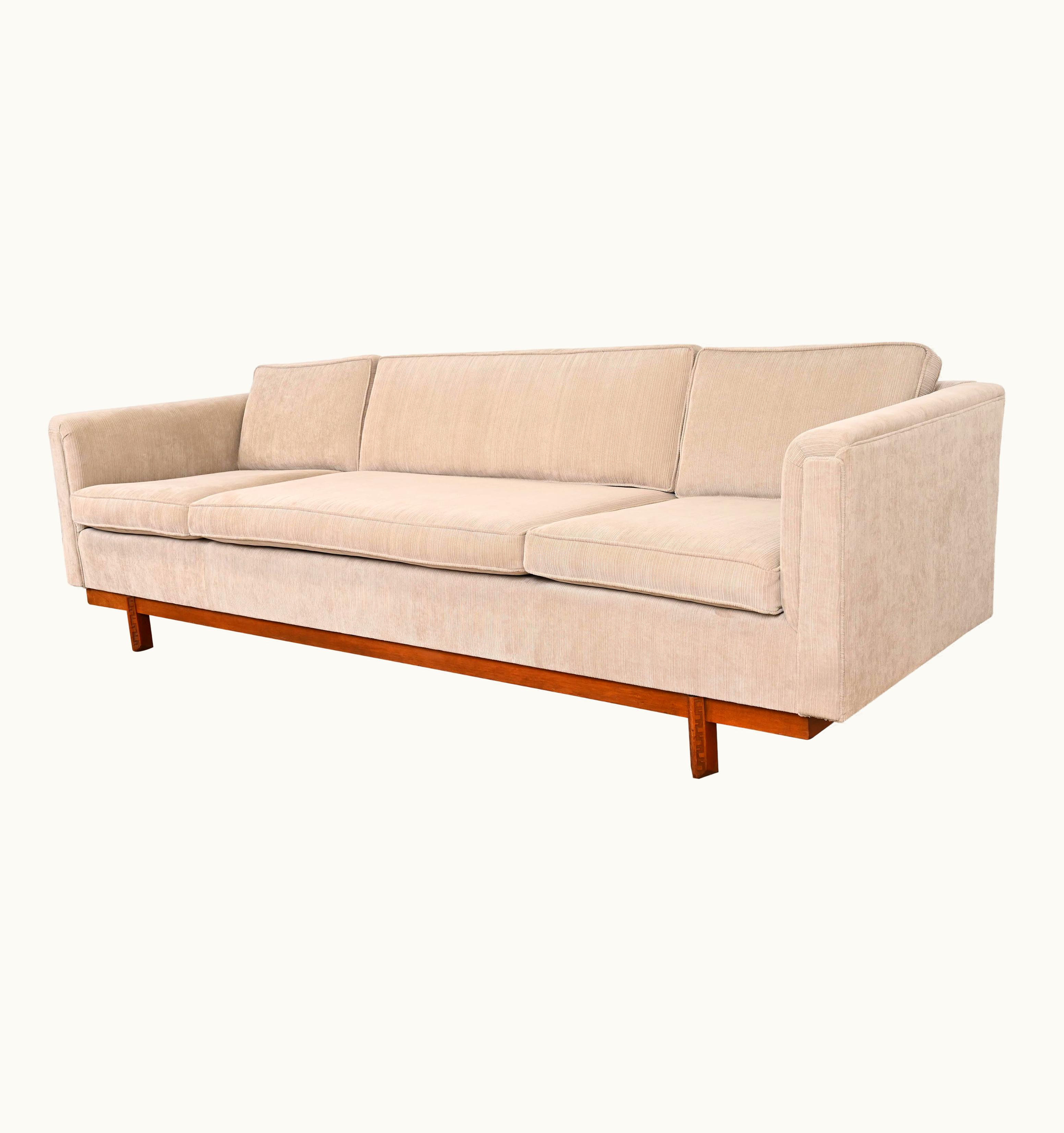 Frank Lloyd Wright Frank Lloyd Wright For Heritage Henredon Taliesin Long Sofa, 1950s