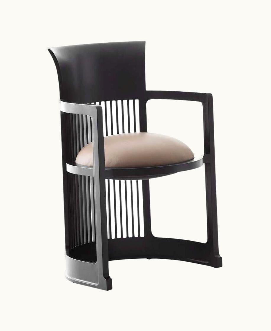 Frank Lloyd Wright Frank Lloyd Wright Frank Lloyd Wrigh Barrel Chair Black Finish By Cassina