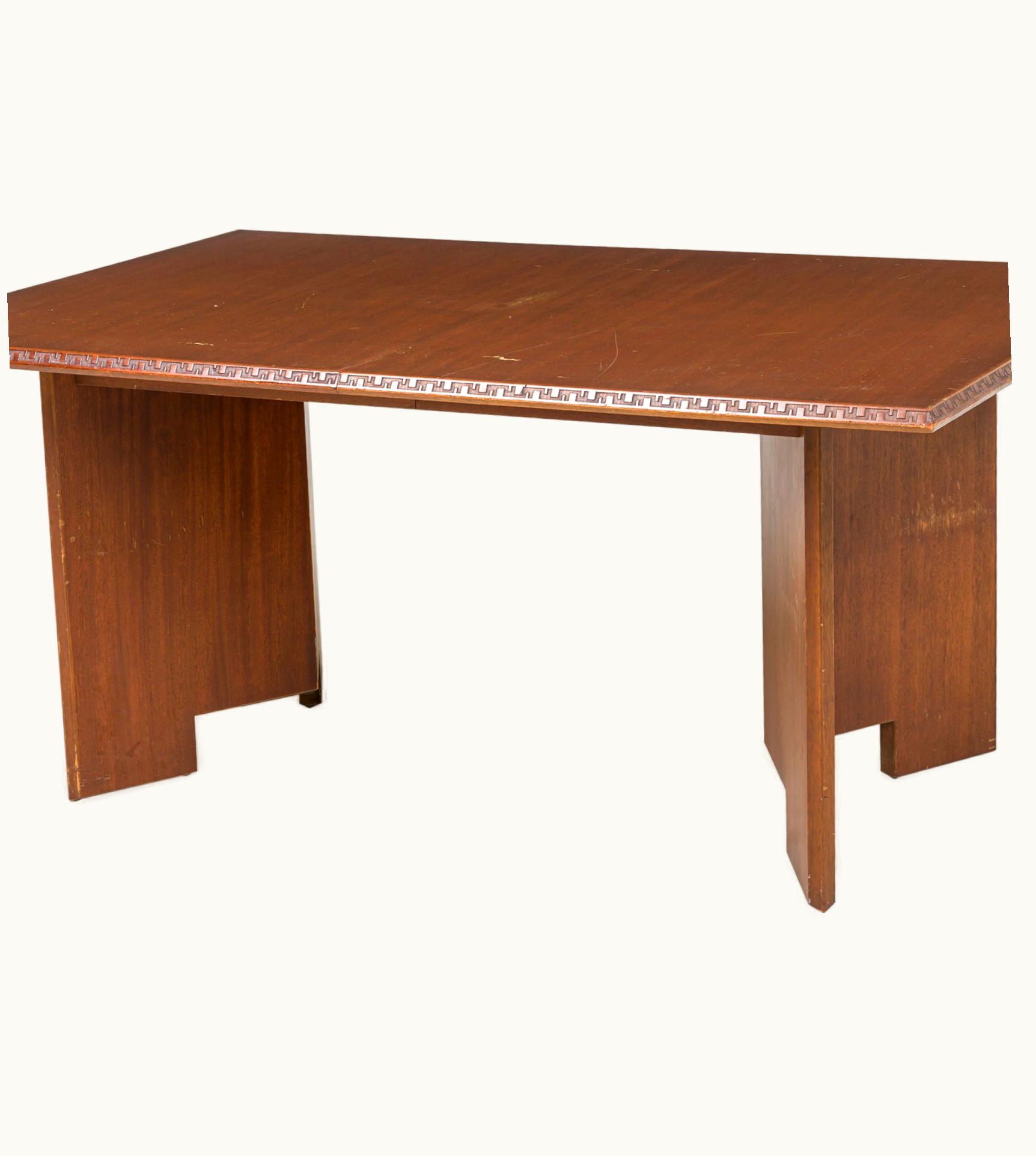 Frank Lloyd Wright Frank Lloyd Wright Mahogany Extension Dining Table