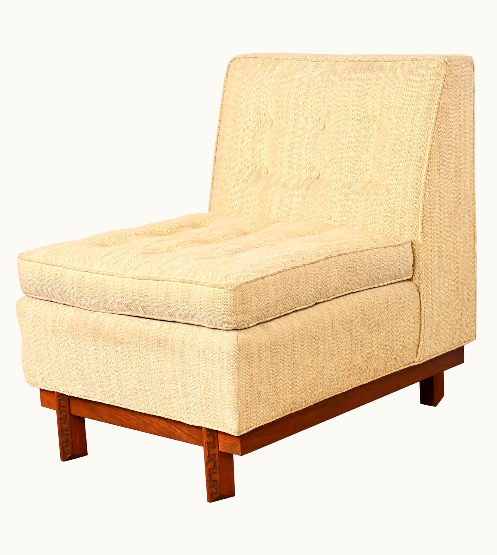 Frank Lloyd Wright Frank Lloyd Wright For Heritage Henredon Taliesin Armless Lounge Chair, 1950s