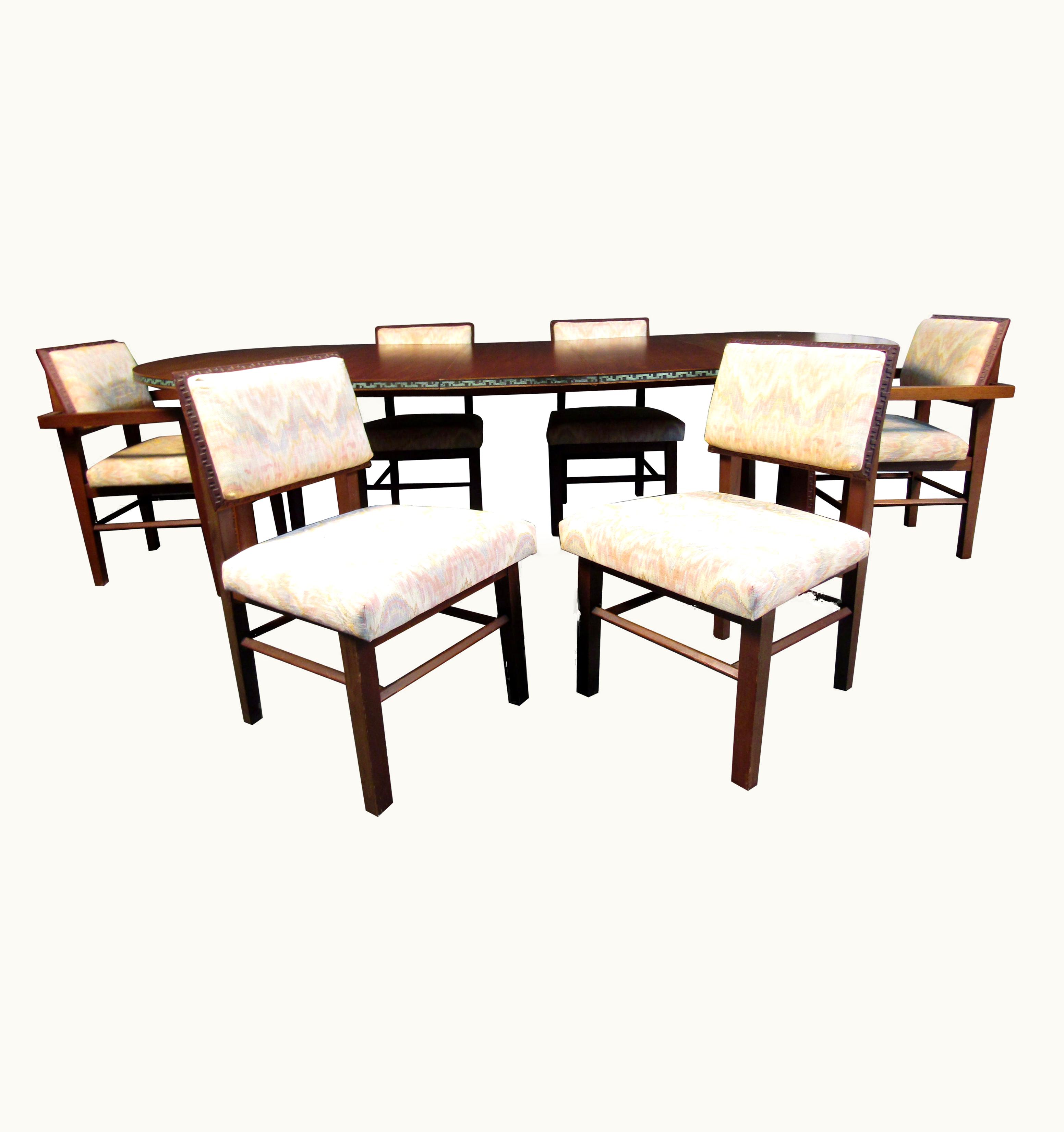 Frank Lloyd Wright Frank Lloyd Wright Taliesin Dining Set By Heritage-Henredon