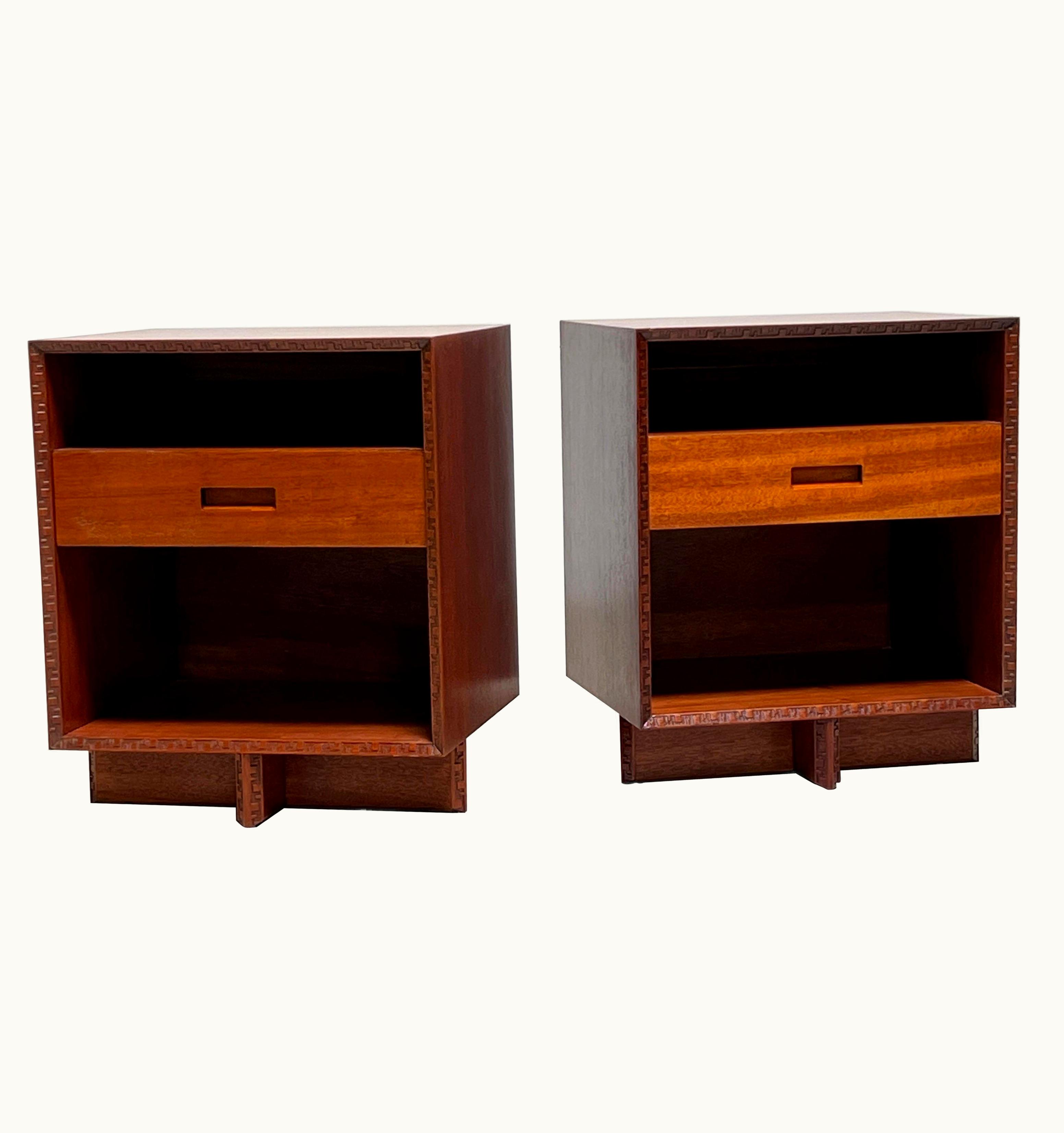 Frank Lloyd Wright Frank Lloyd Wright For Henredon Pair Of Nightstands