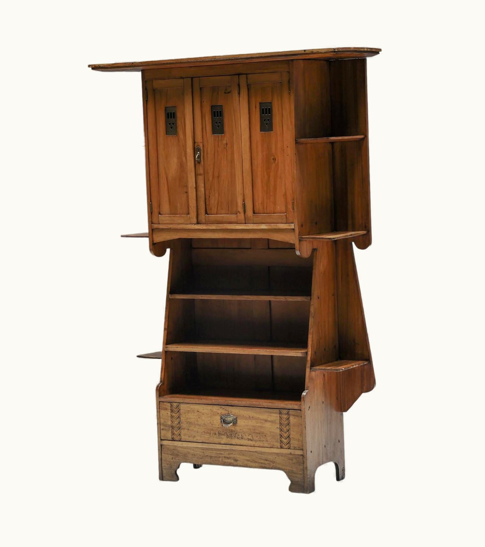 Charles Rennie Mackintosh Charles Rennie Mackintosh Arts & Crafts Cupboard In Wood By Charles Rennie Mackintosh, 20th Century