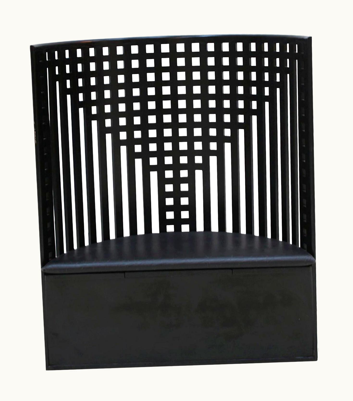 Charles Rennie Mackintosh Charles Rennie Mackintosh Black Ashwood Willow Italian Armchair