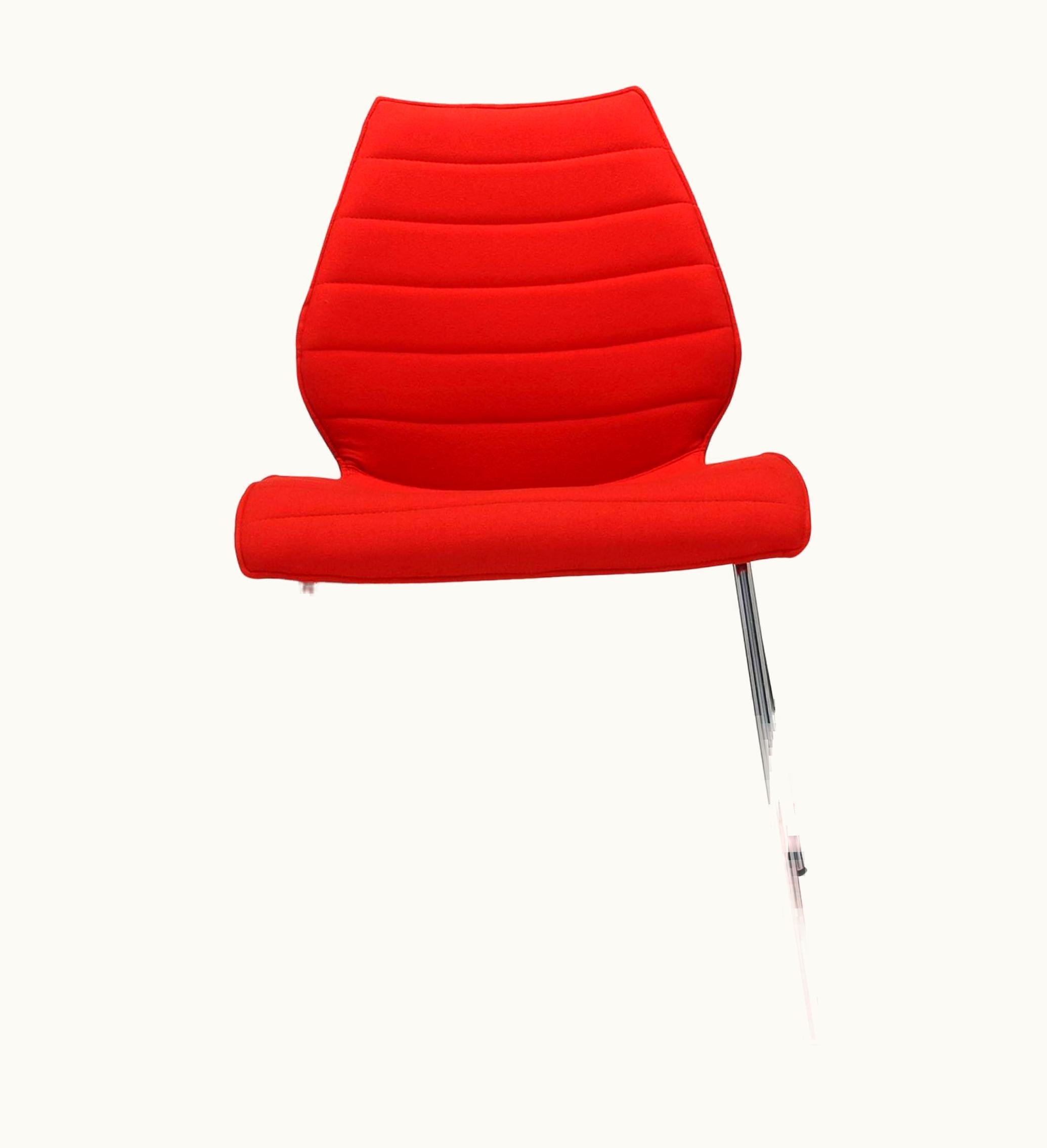 VIco Magistretti VIco Magistretti Kartell Maui Soft Trevira Chair In Grey By VIco Magistretti