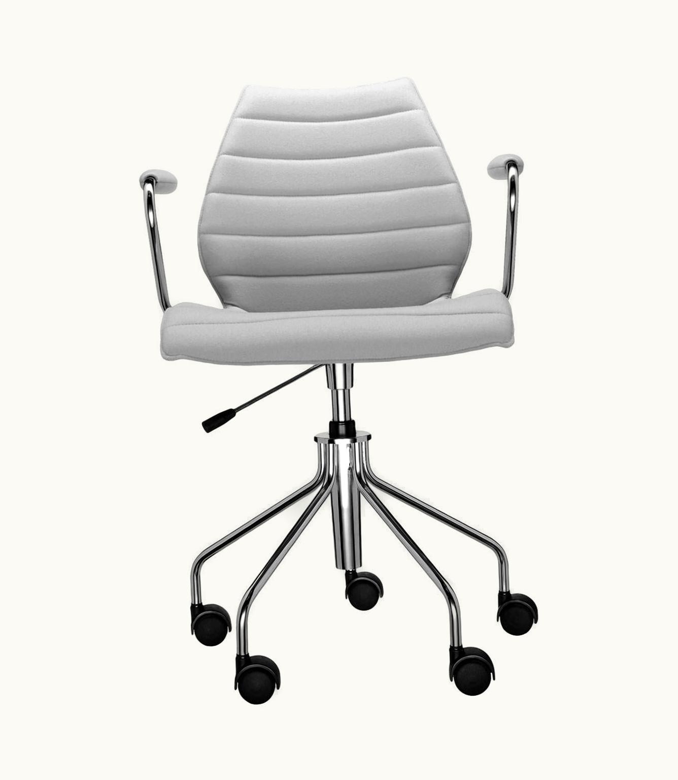 VIco Magistretti VIco Magistretti Kartell Maui Soft Trevira Armchair In Beige By VIco Magistretti