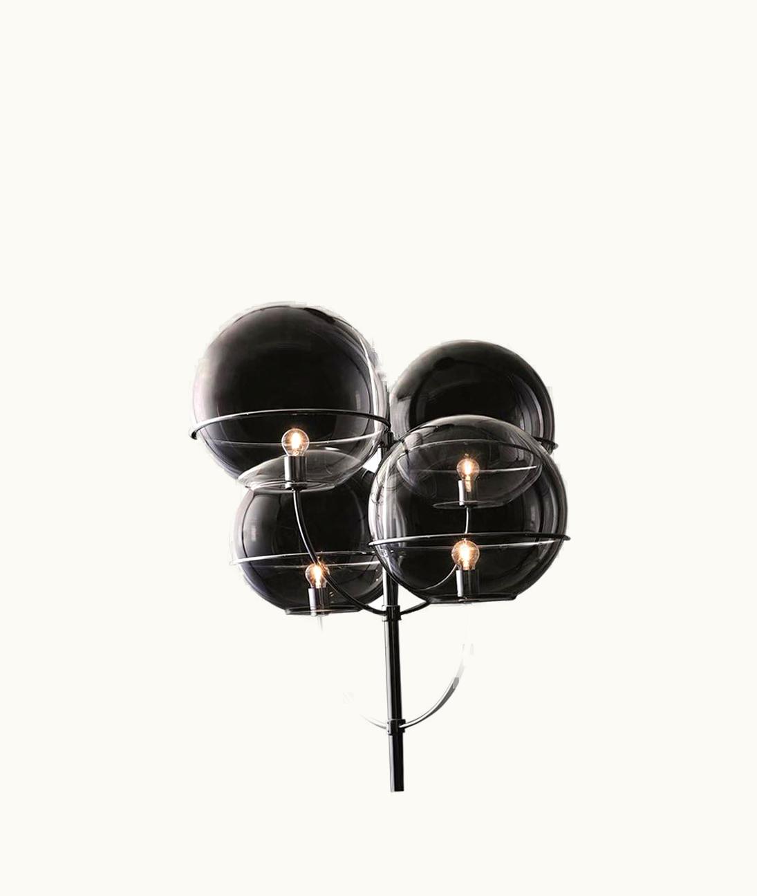 VIco Magistretti VIco Magistretti Suspension Lamp 'Lyndon' Chromium-Plated By Oluce