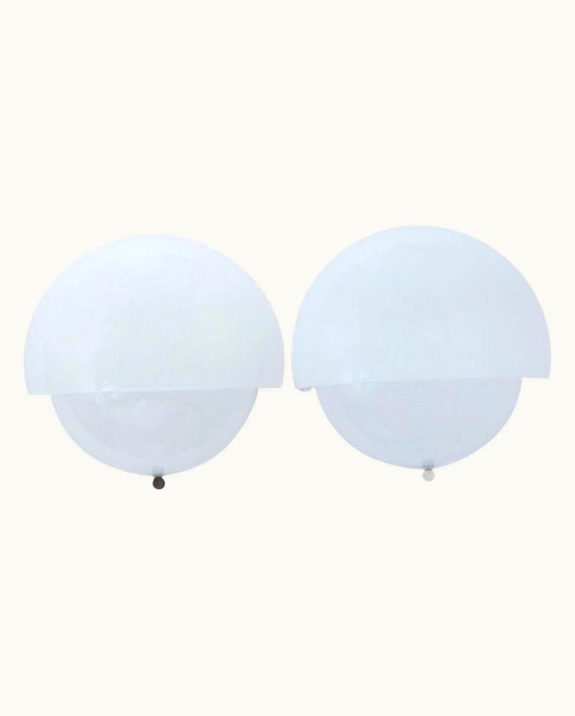 VIco Magistretti VIco Magistretti Mania Sconces In Glass By VIco Magistretti For Artemide