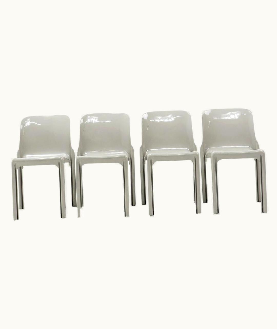 VIco Magistretti VIco Magistretti Selene Chairs By VIco Magistretti For Artemide, 12 Pcs