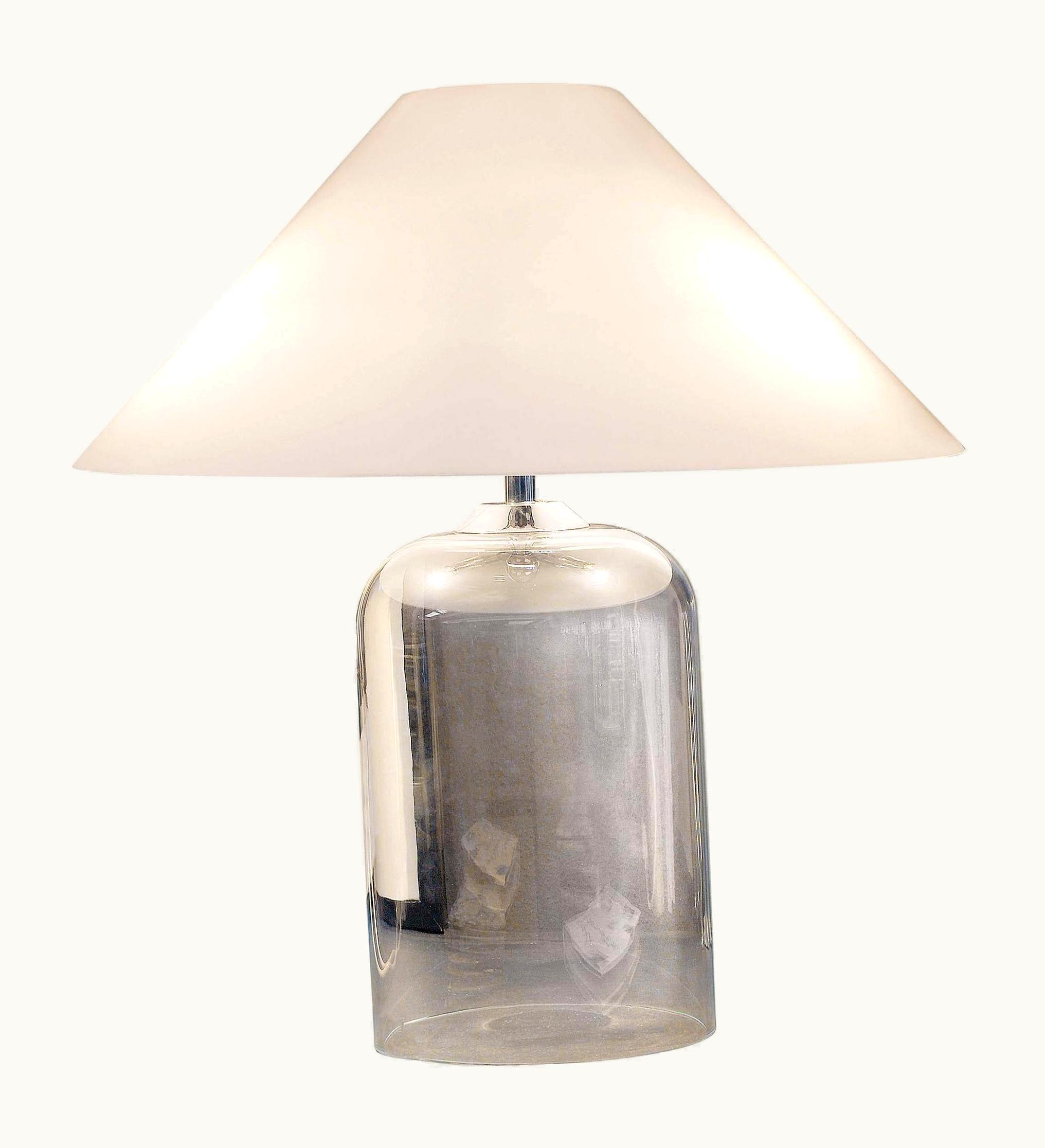 VIco Magistretti VIco Magistretti VIstosi Alega Table Lamp In Glass And Chrome By VIco Magistretti