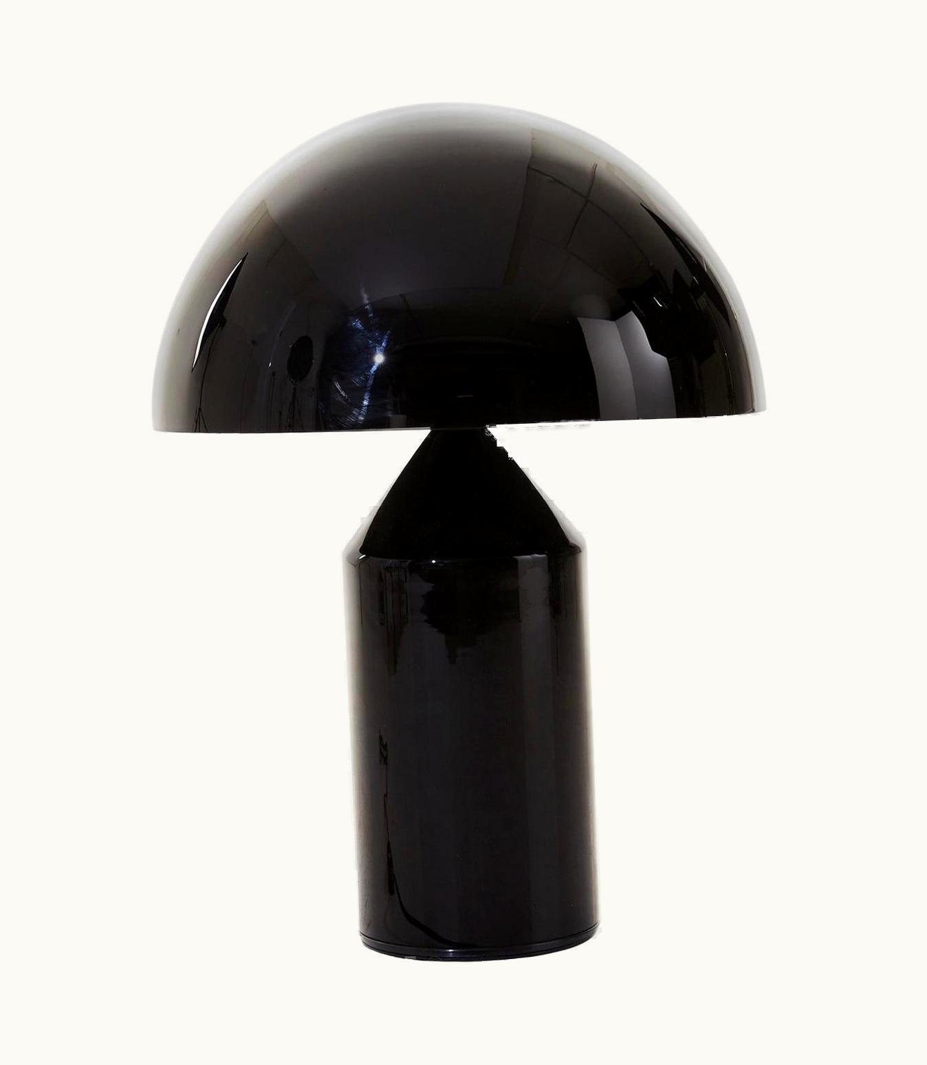 VIco Magistretti VIco Magistretti Metal Black/White Table Lamp Atollo 233 By VIco Magistretti For Oluce UZ0194857