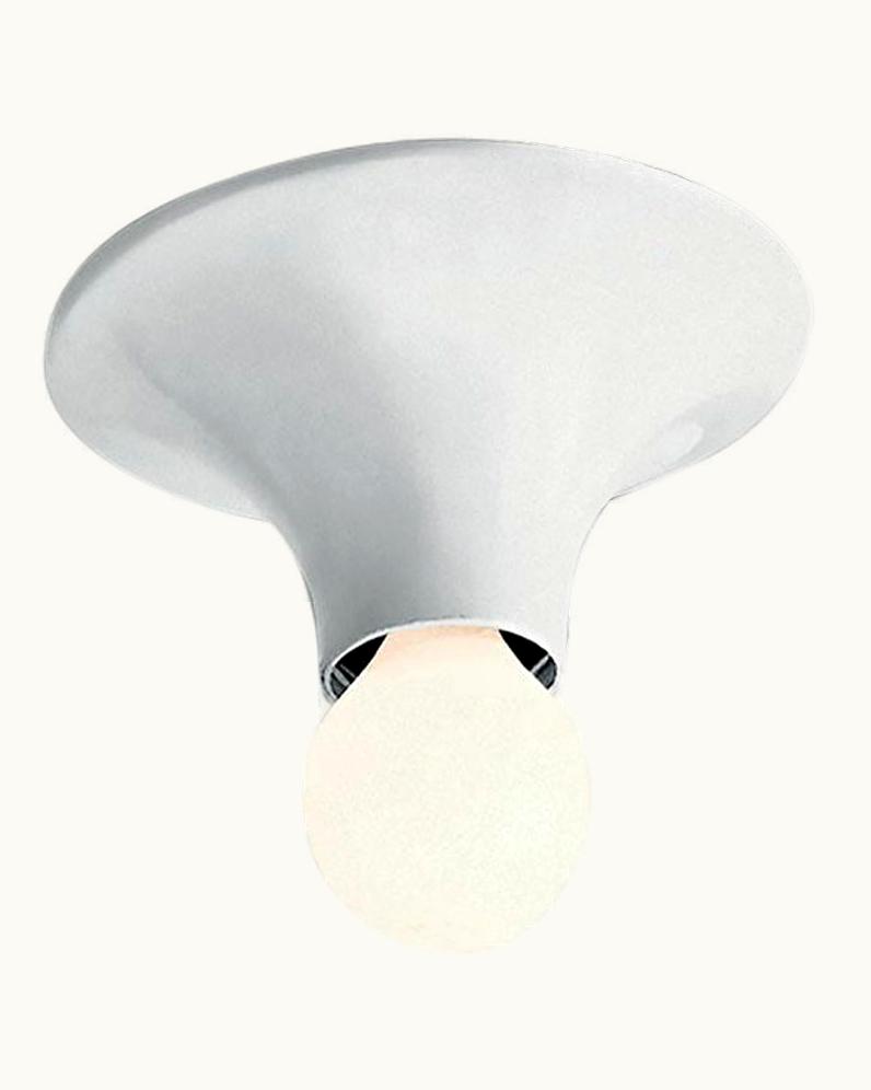 VIco Magistretti VIco Magistretti Artemide TETI Wall & Ceiling Light In White By VIco Magistretti