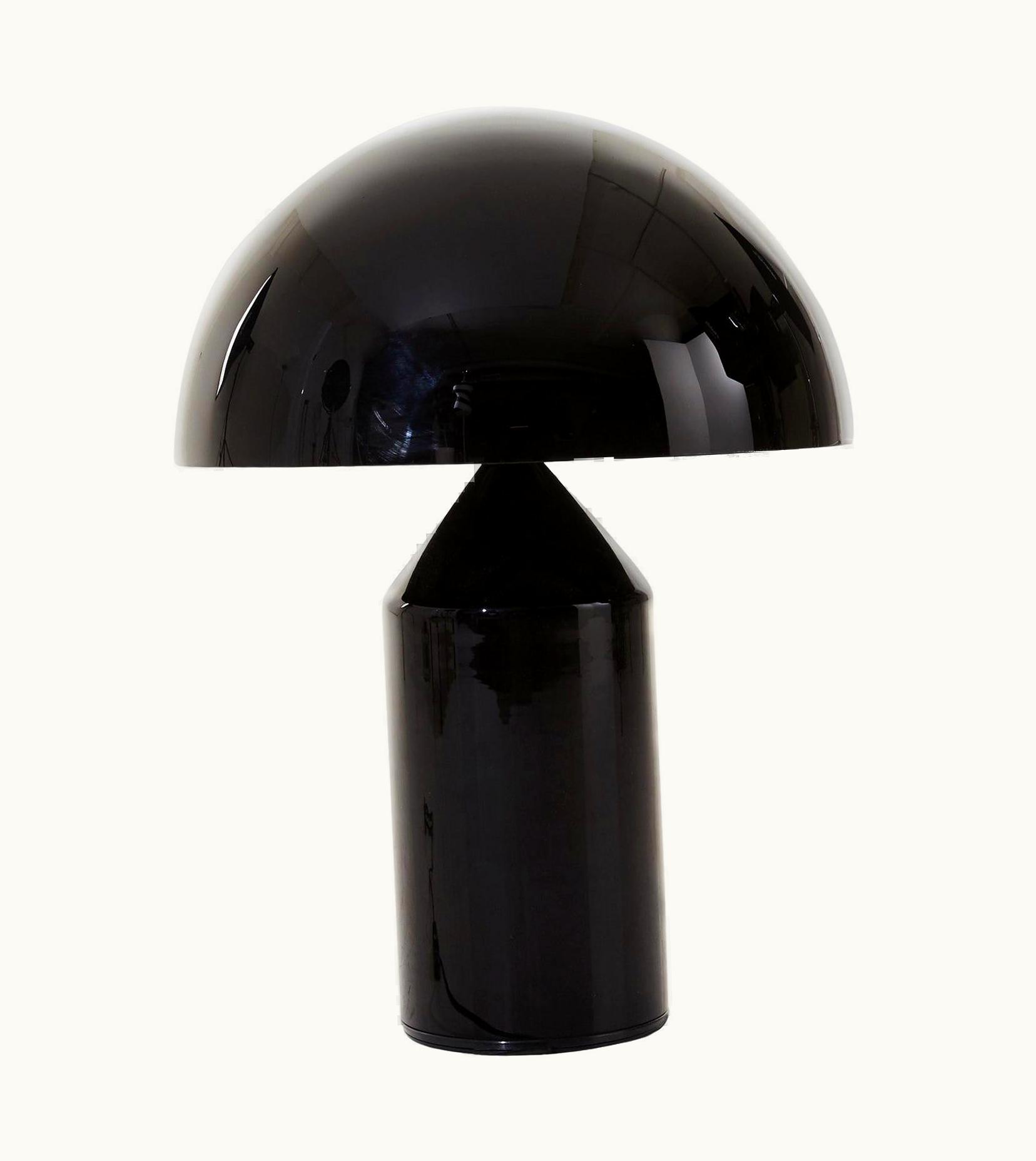 VIco Magistretti VIco Magistretti Metal Black/White Table Lamp Atollo 238 By VIco Magistretti For Oluce