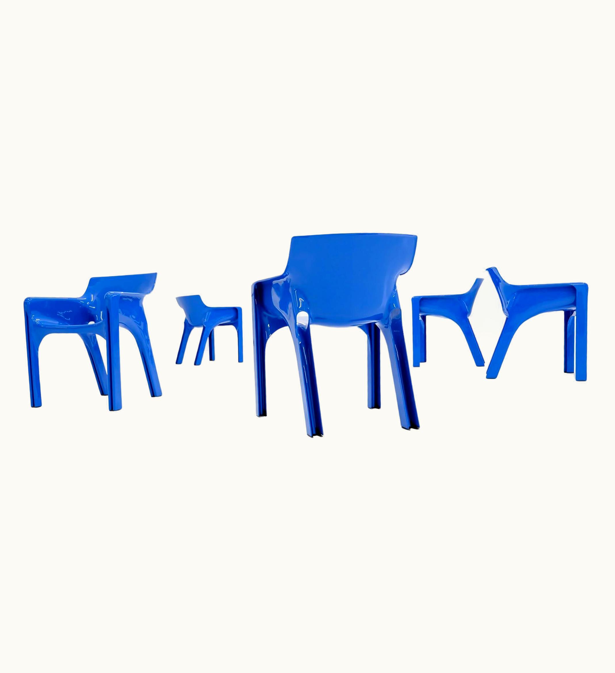VIco Magistretti VIco Magistretti Set Of 5 Gaudi Chairs By VIco Magistretti For Artemide, Italy 1970