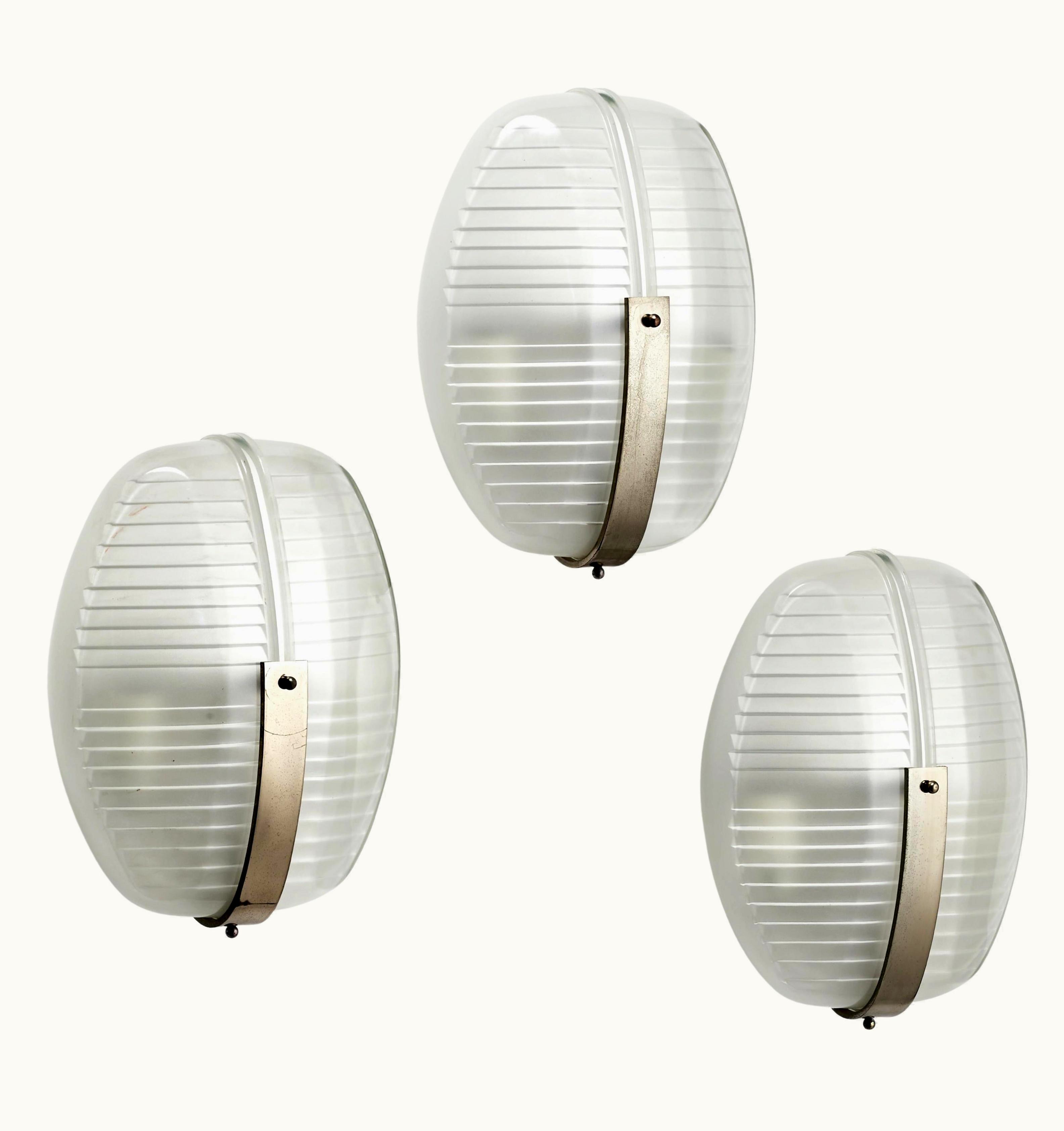 VIco Magistretti VIco Magistretti Mid-Century Modern VIco Magistretti Three Lambda Wall Lights For Artemide, 1961