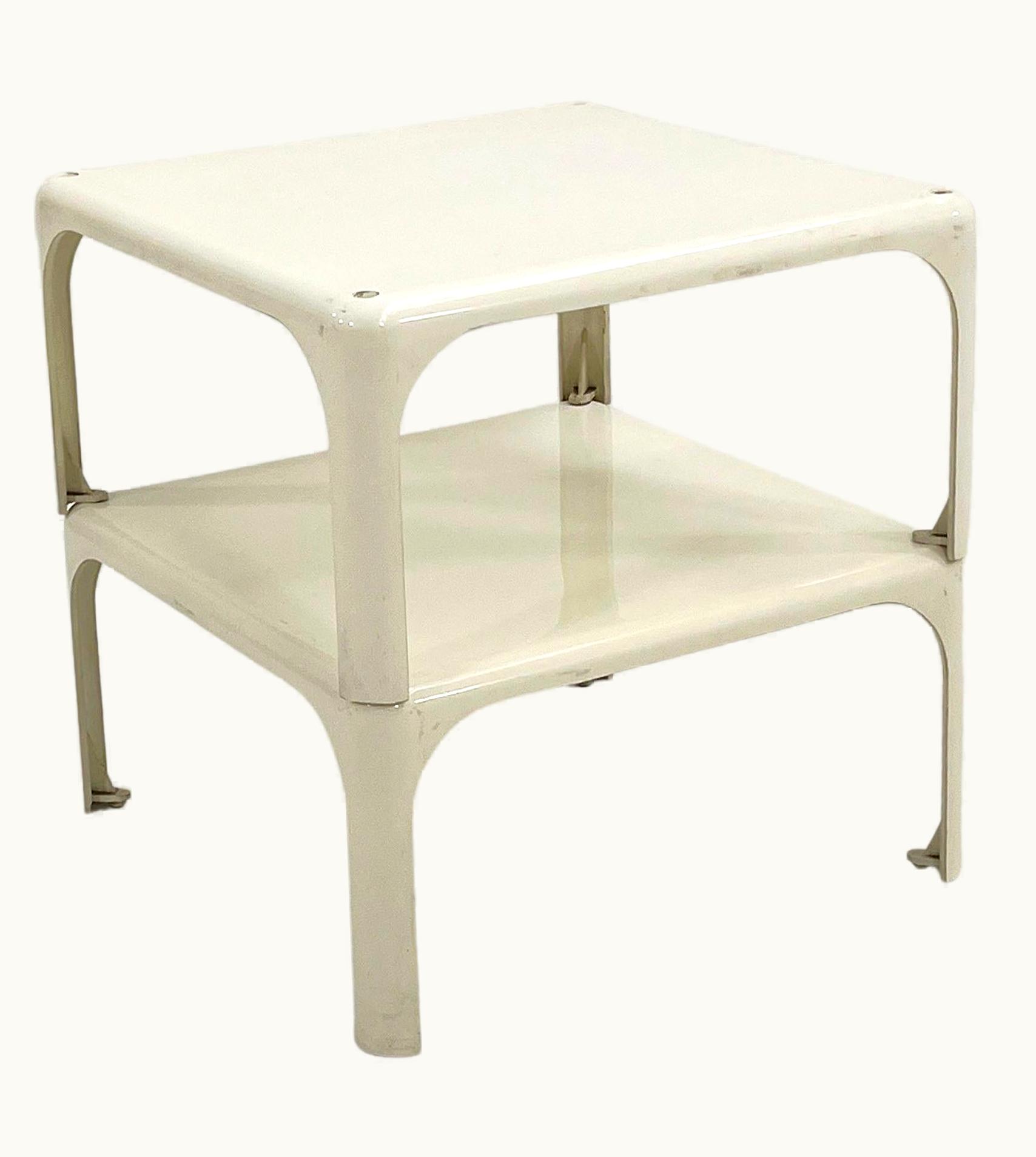 VIco Magistretti VIco Magistretti Pair Of White Demetrio 45 By VIco Magistretti For Artemide, 1970s