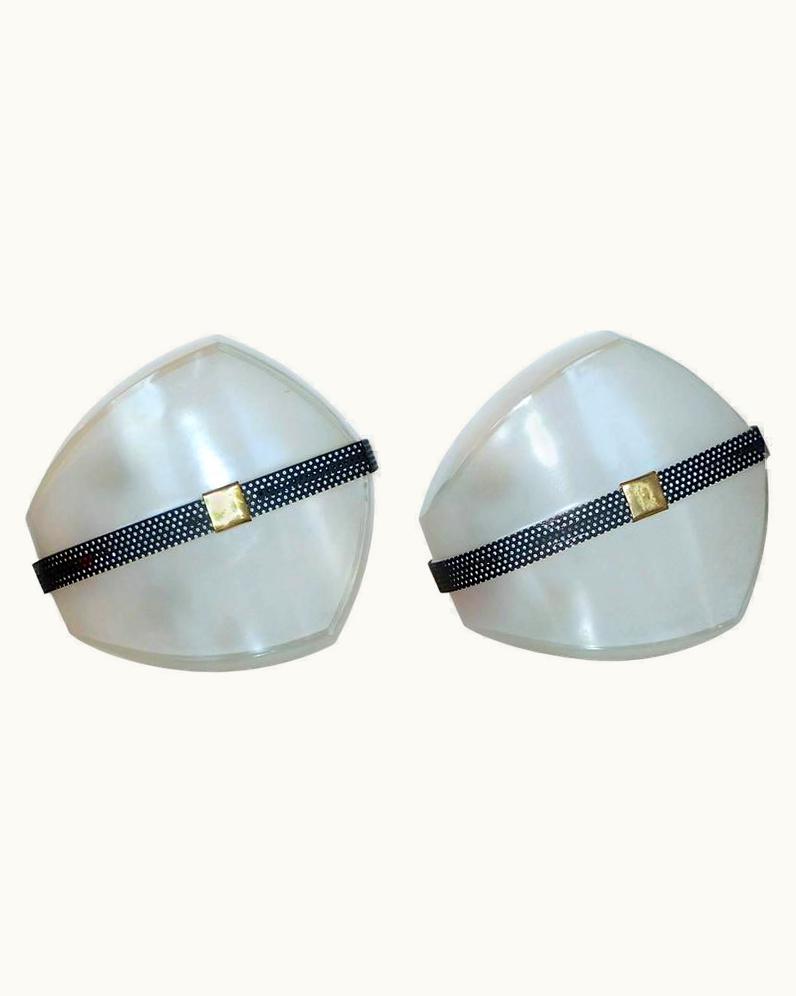 VIco Magistretti VIco Magistretti Pair Of Omicron Sconces By VIco Magistretti For Artemide