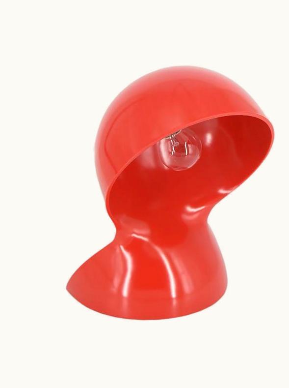 VIco Magistretti VIco Magistretti Mid-century Vintage Red Dal‚àöœÄ Table Lamp By VIco Magistretti For Artemide, 1960s