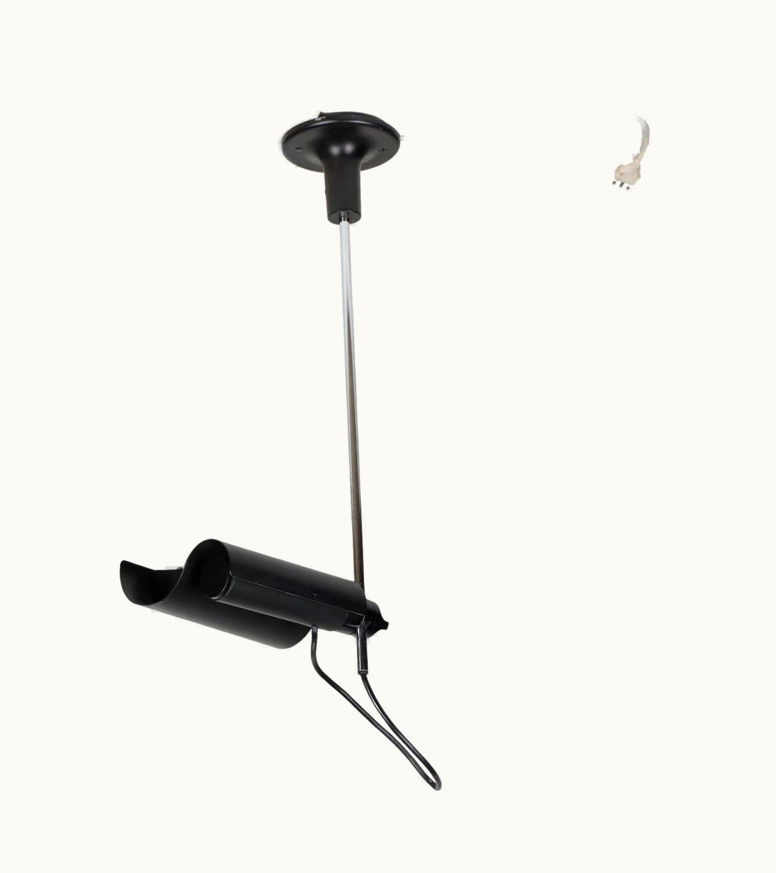 VIco Magistretti VIco Magistretti DIM Ceiling Lamp By O-Luce Alluminium Metal Italy 1970s