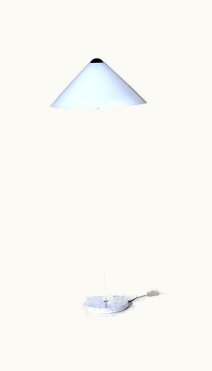 VIco Magistretti VIco Magistretti Snow Floor Lamp VIco Magistretti By Oluce Italian Design 1970s Marble Perspex