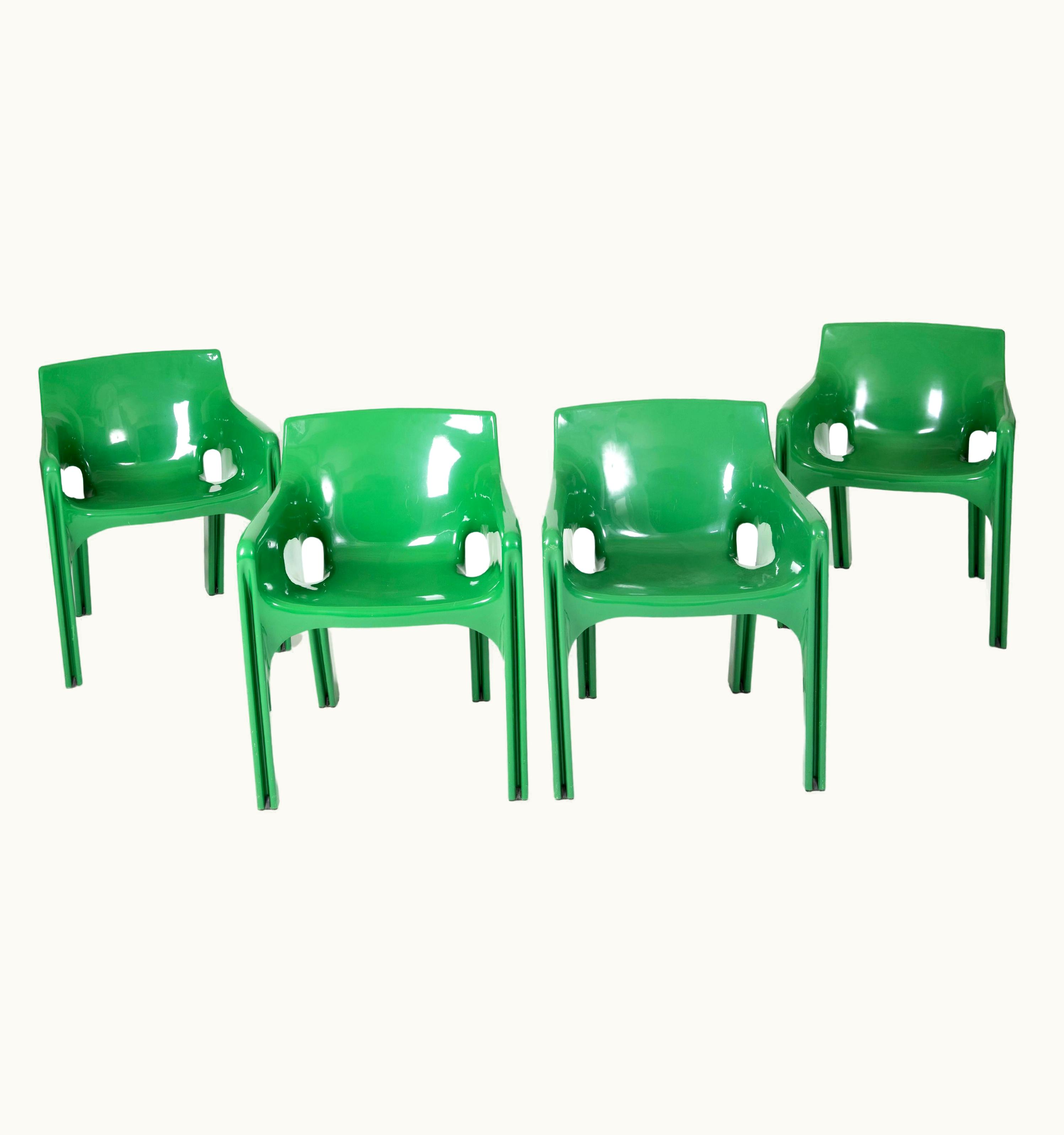 VIco Magistretti VIco Magistretti Set Of 4 Chairs Gaudi By VIco Magistretti For Artemide, 1970s