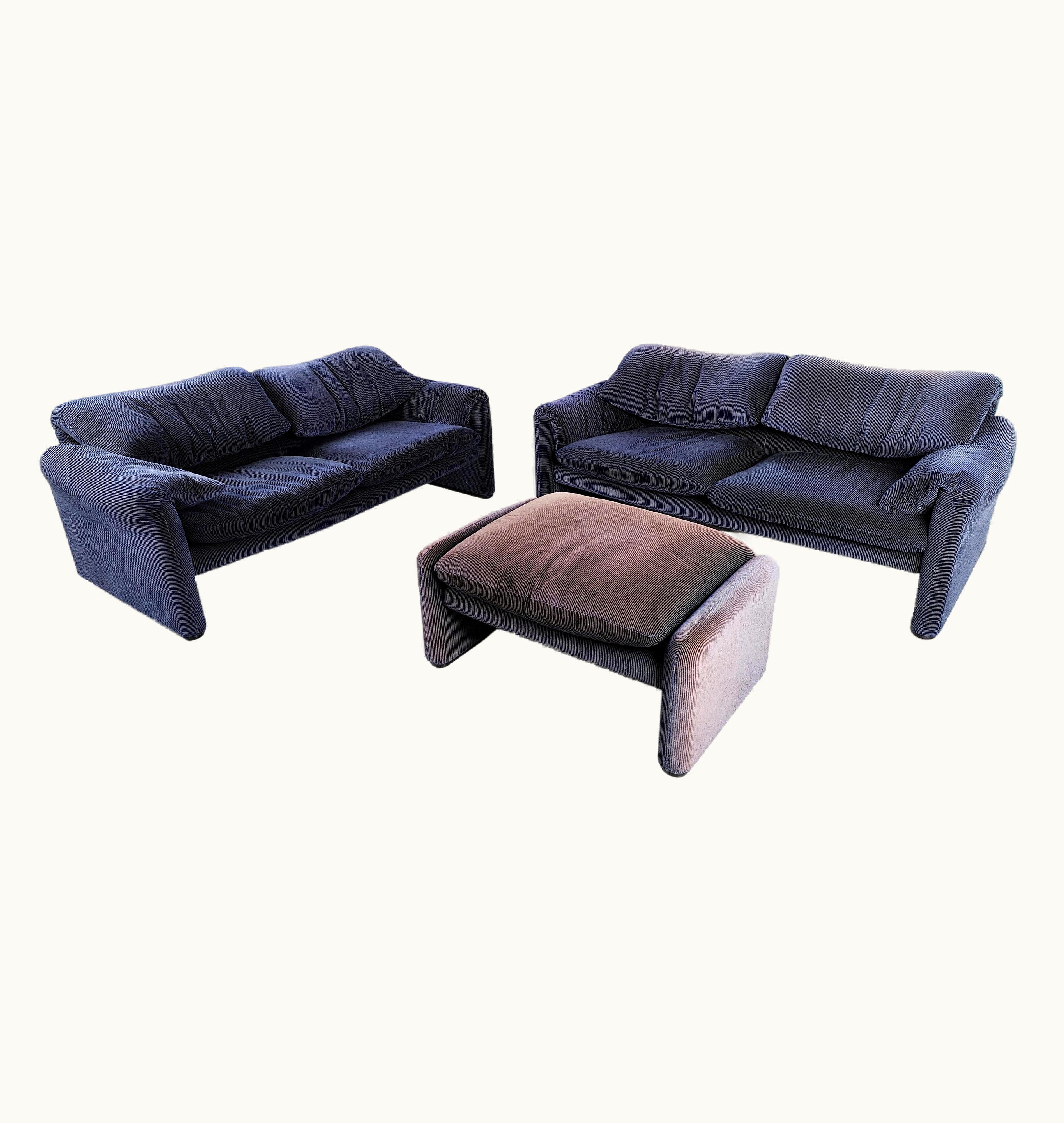 VIco Magistretti VIco Magistretti Pair Of Maralunga Sofas By VIco Magistretti For Cassina, 1970s UZ0195096