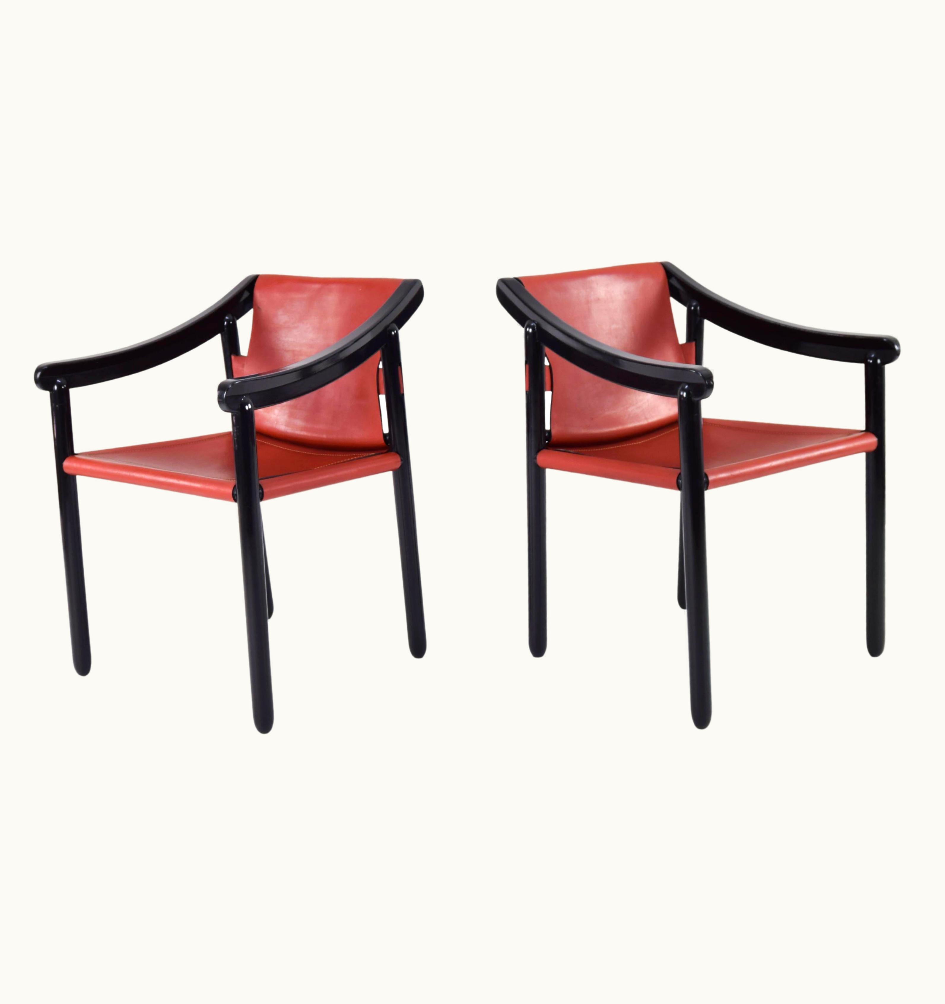 VIco Magistretti VIco Magistretti Set Of Two 905 VIco Magistretti Italian Modern Cassina Armchairs