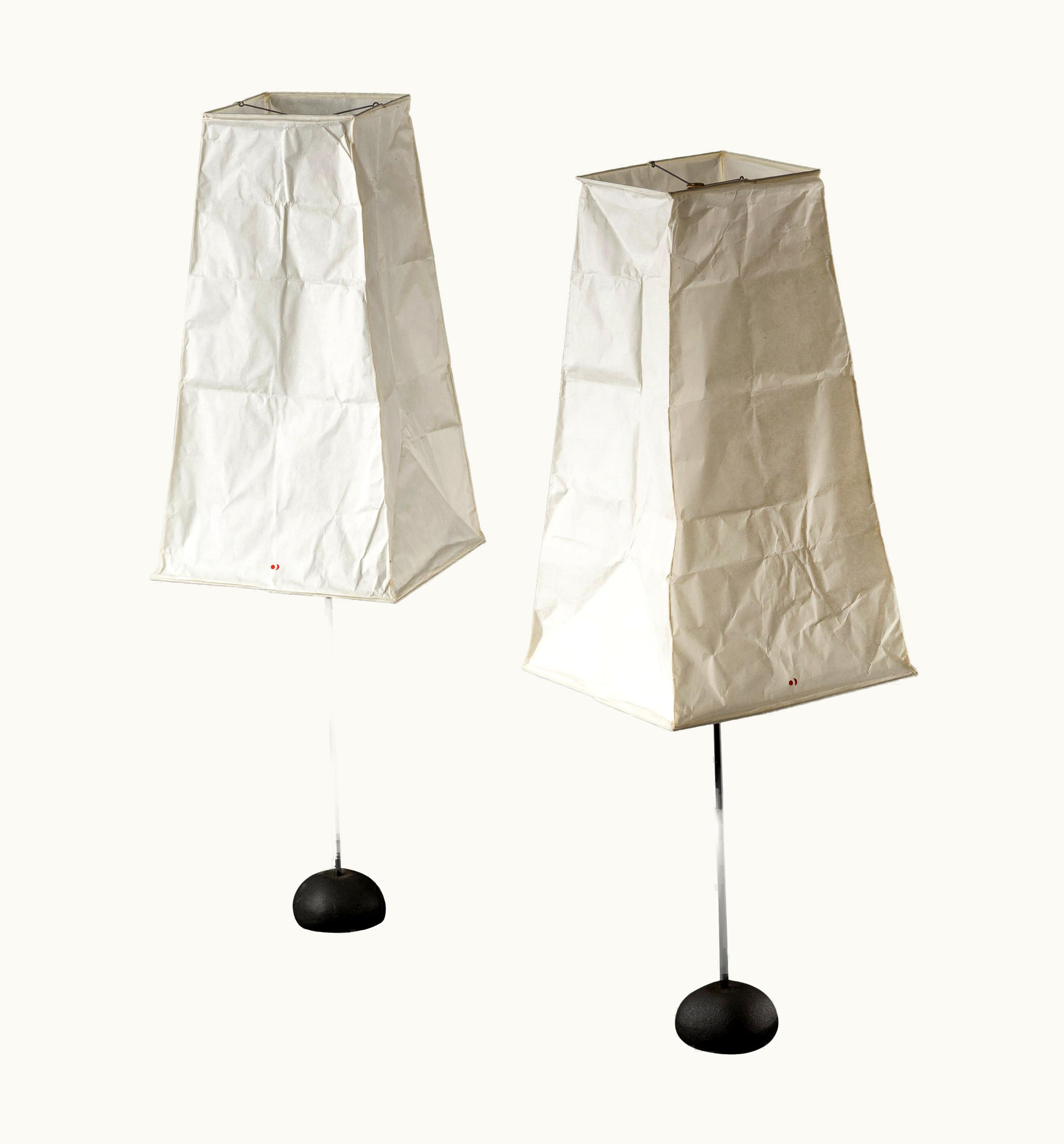 Isamu Noguchi Isamu Noguchi Pair Of Akari V2 On Single Stem Base T2 By Isamu Noguchi, Ozeki, 1951