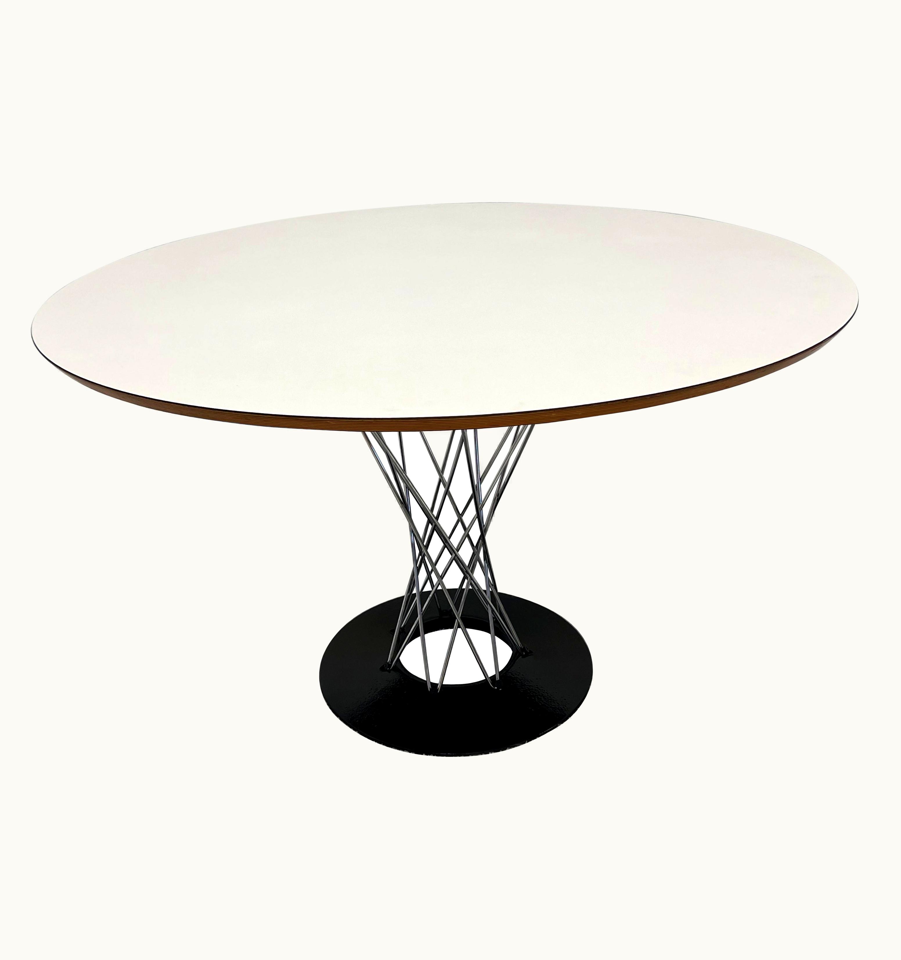Isamu Noguchi Isamu Noguchi Cyclone Dining Table With White Laminate Top For Knoll, 1971
