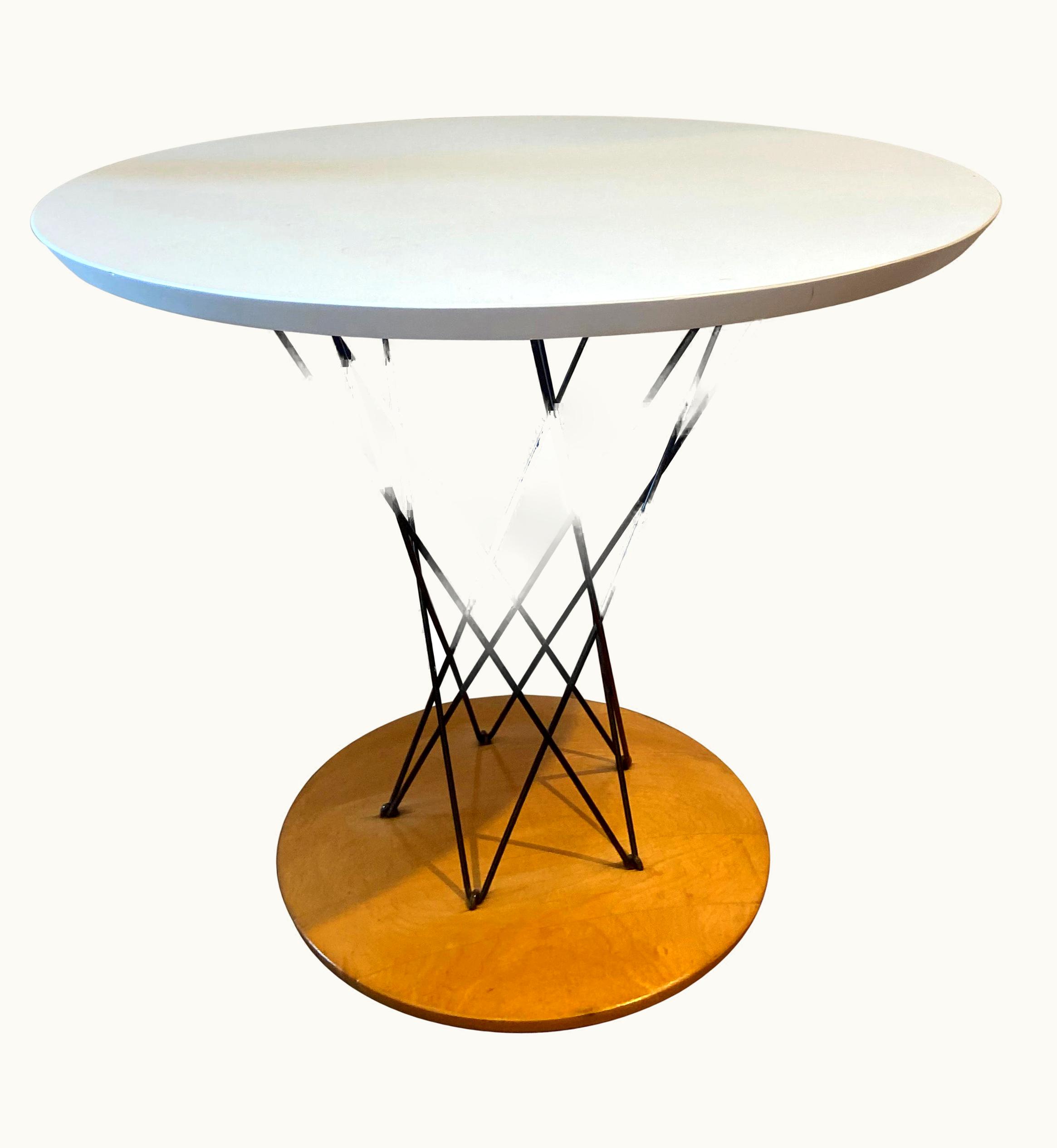 Isamu Noguchi Isamu Noguchi Knoll Cyclone Table Plywood White Laminate Steel