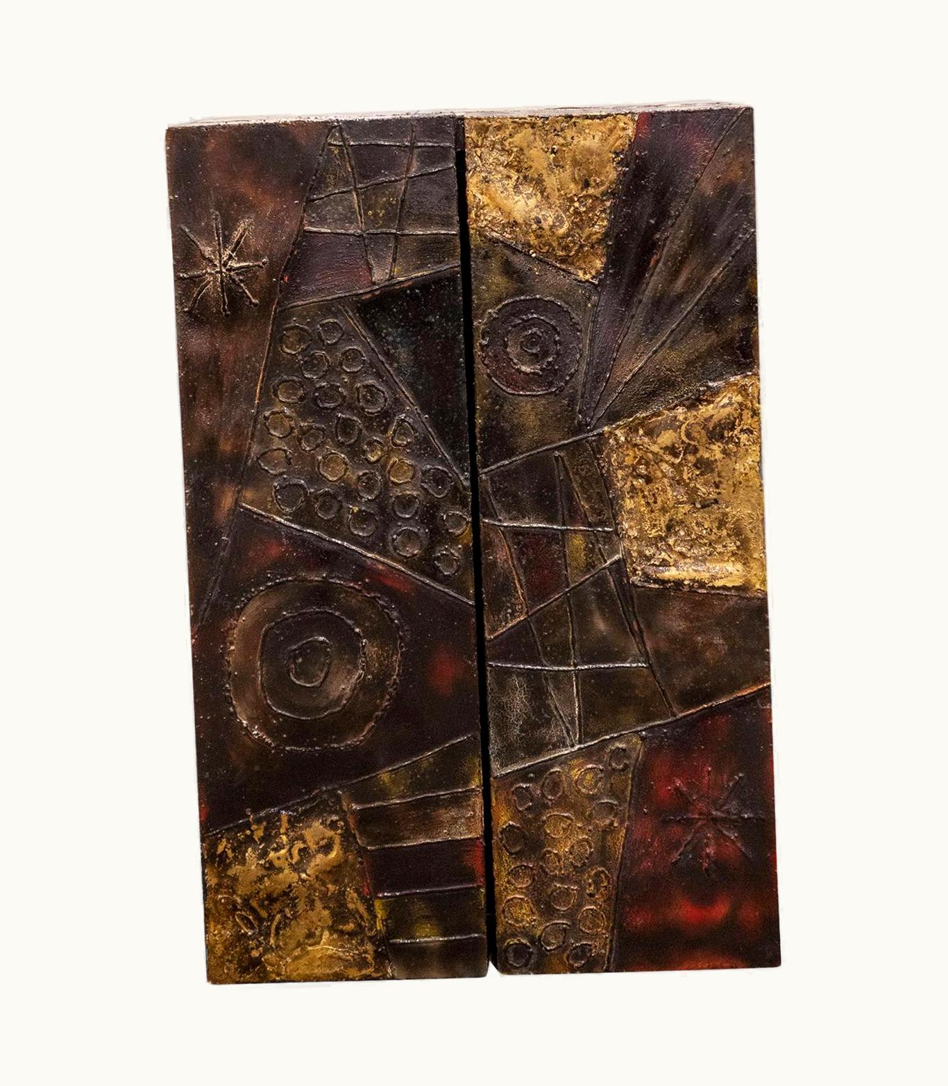 Paul Evans Paul Evans 2 Door Wall Mounted Cabinet Welded 1968, 'Signed And Dated'