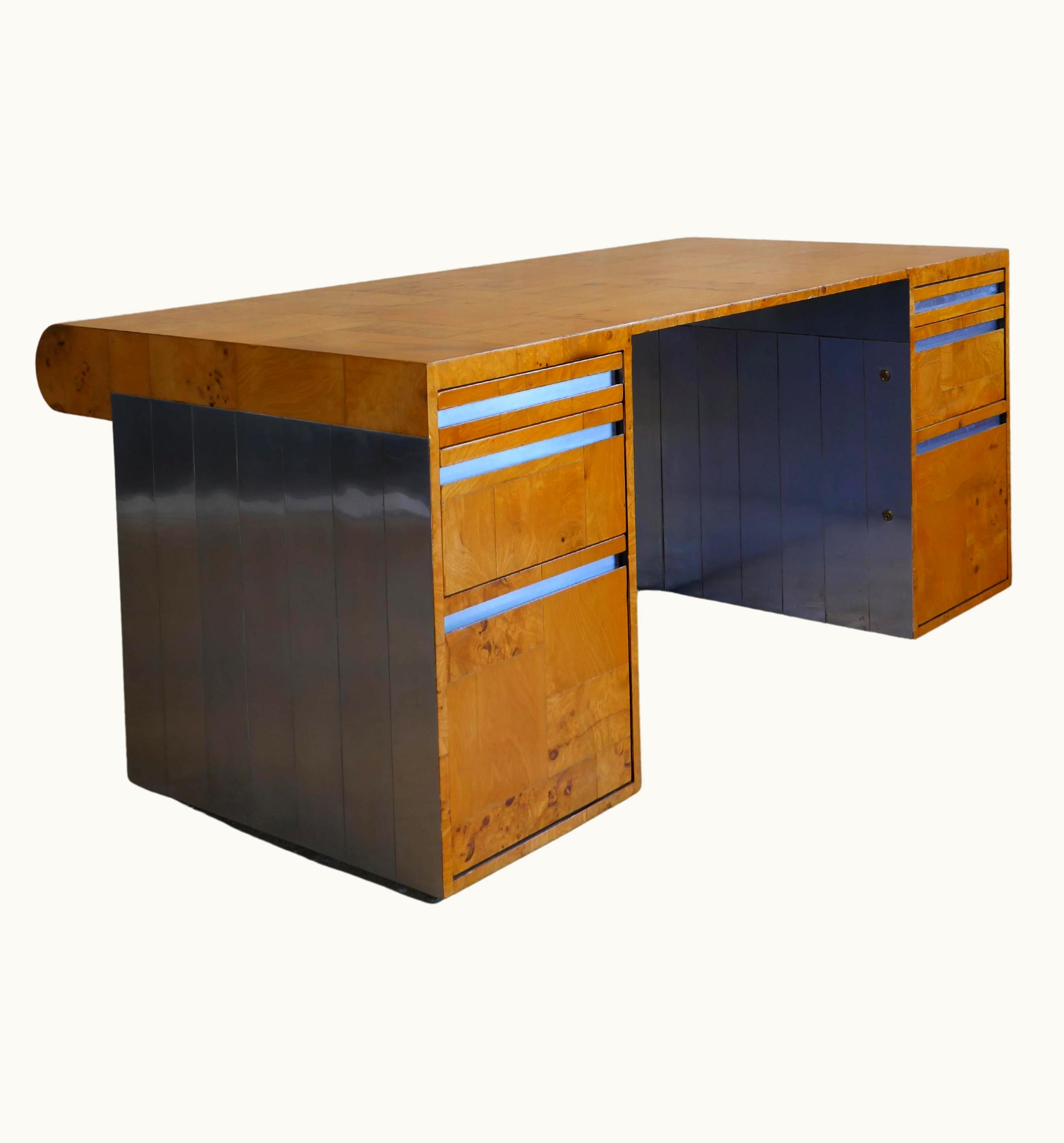 Paul Evans Paul Evans 1970s, Paul Evans Studio For Directional Cityscape Executive Desk