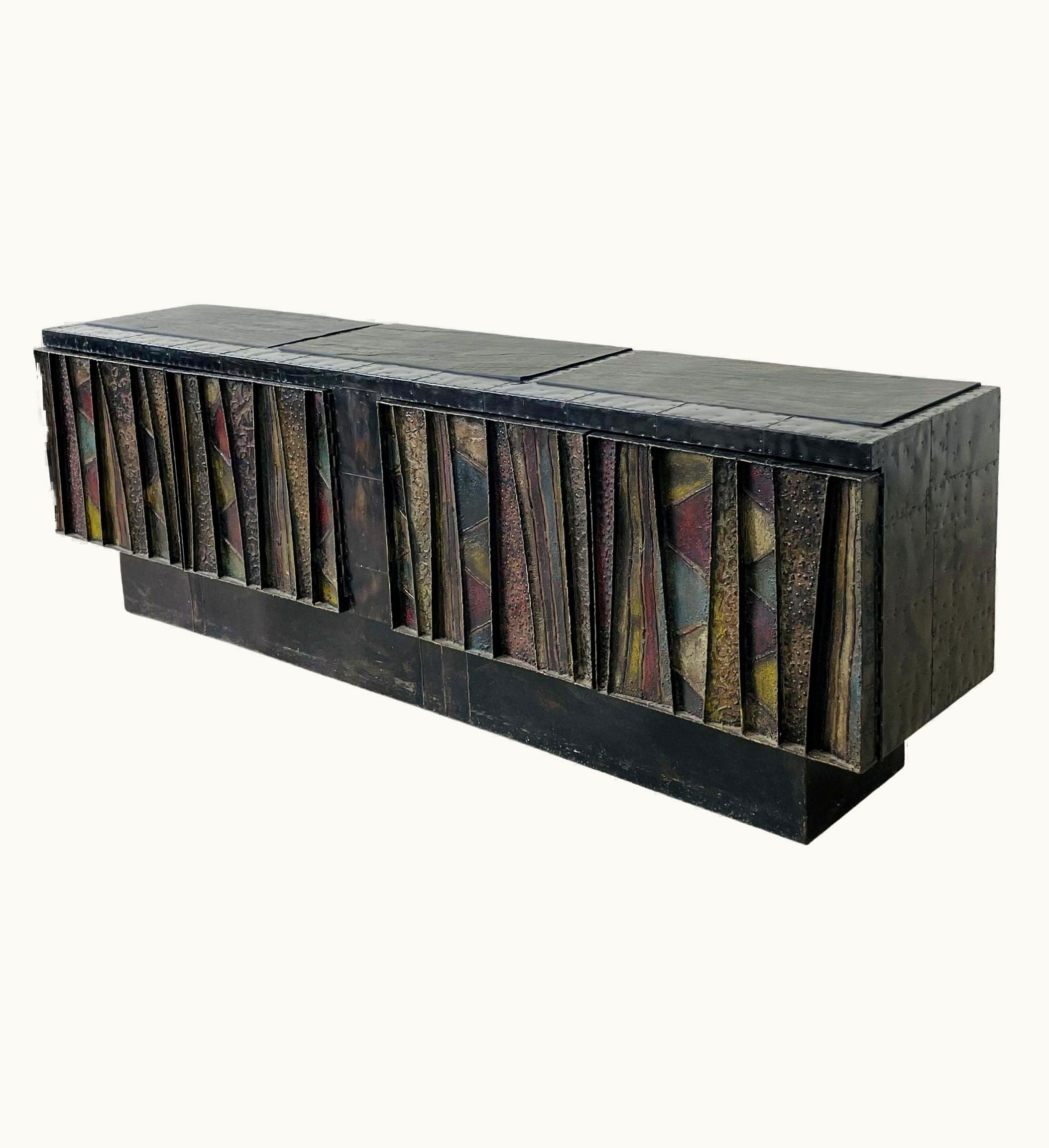 Paul Evans Paul Evans Deep Relief Sideboard, Brutalist, Sculptural, Monumental, Mid-Century