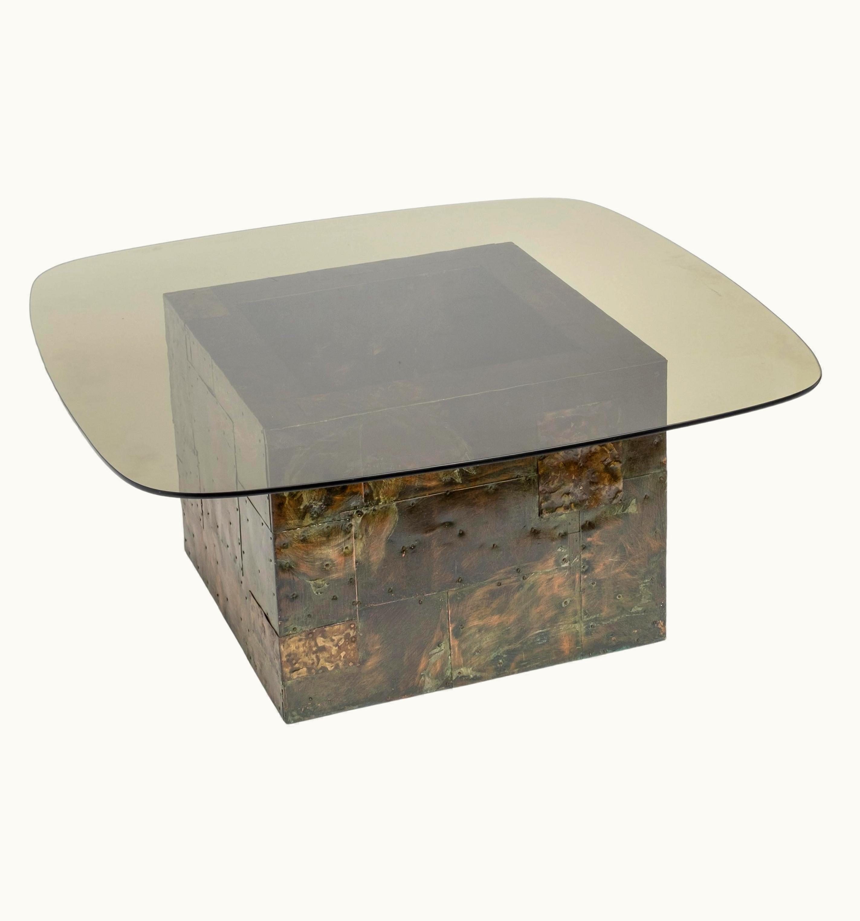 Paul Evans Paul Evans Paul R. Evans 'Patchwork' Coffee/Cocktail Table With Glass Top