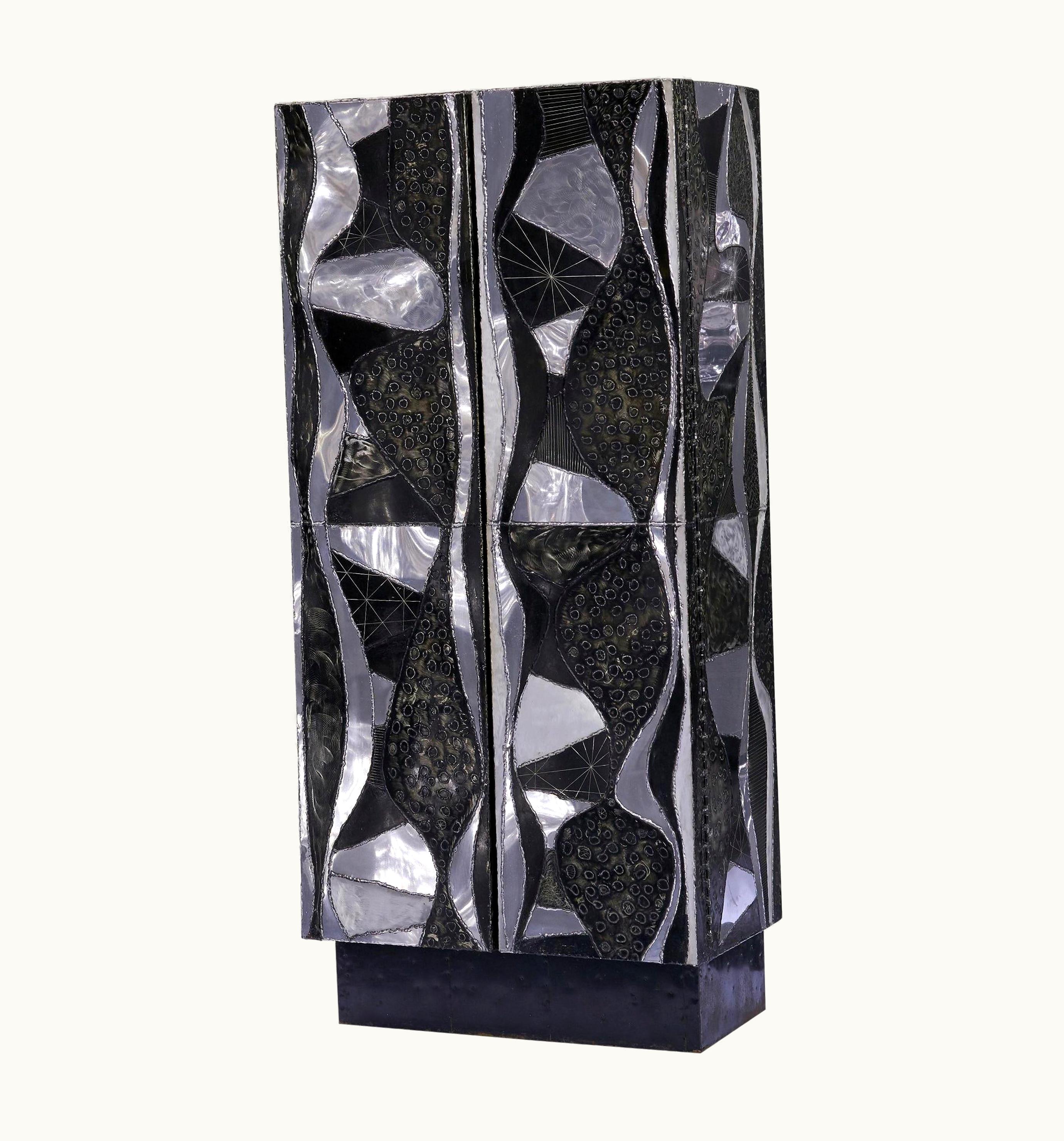 Paul Evans Paul Evans Rare And Large Argente Studio Cabinet