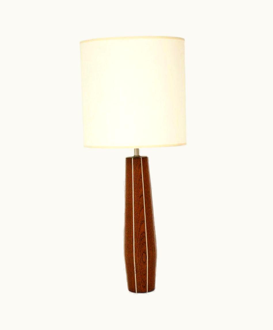 Phillip Lloyd Powell;Paul Evans Phillip Lloyd Powell;Paul Evans And Phillip Lloyd Powell Table Lamp, Walnut And Pewter