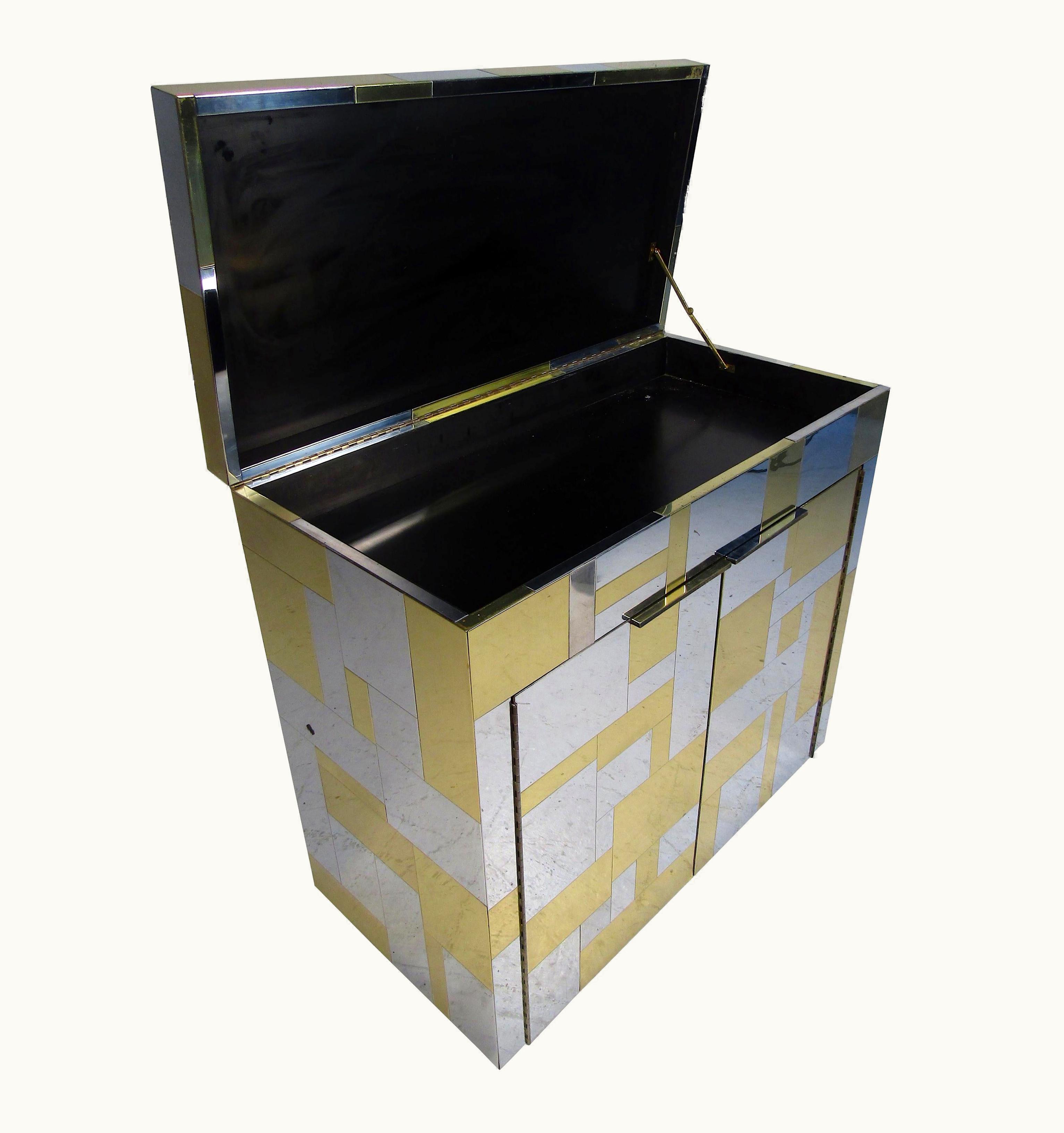 Paul Evans Paul Evans Vintage Paul Evans Cityscape Bar Cart Pe 200 Series For Directional