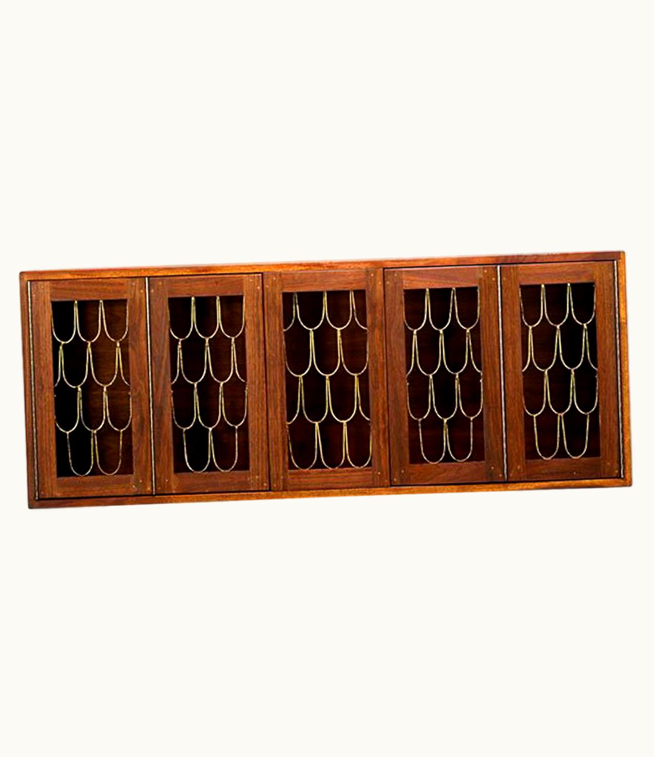 Paul Evans Paul Evans Rare And Early Walnut Wall Hanging Cabinet By Paul Evans And Phillip Powell