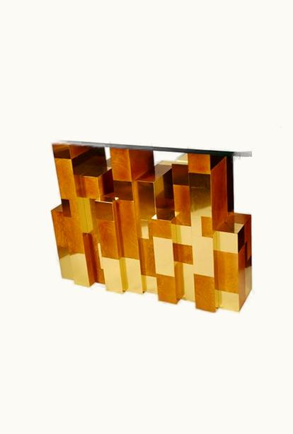Paul Evans Paul Evans Cityscape Console By Paul Evans