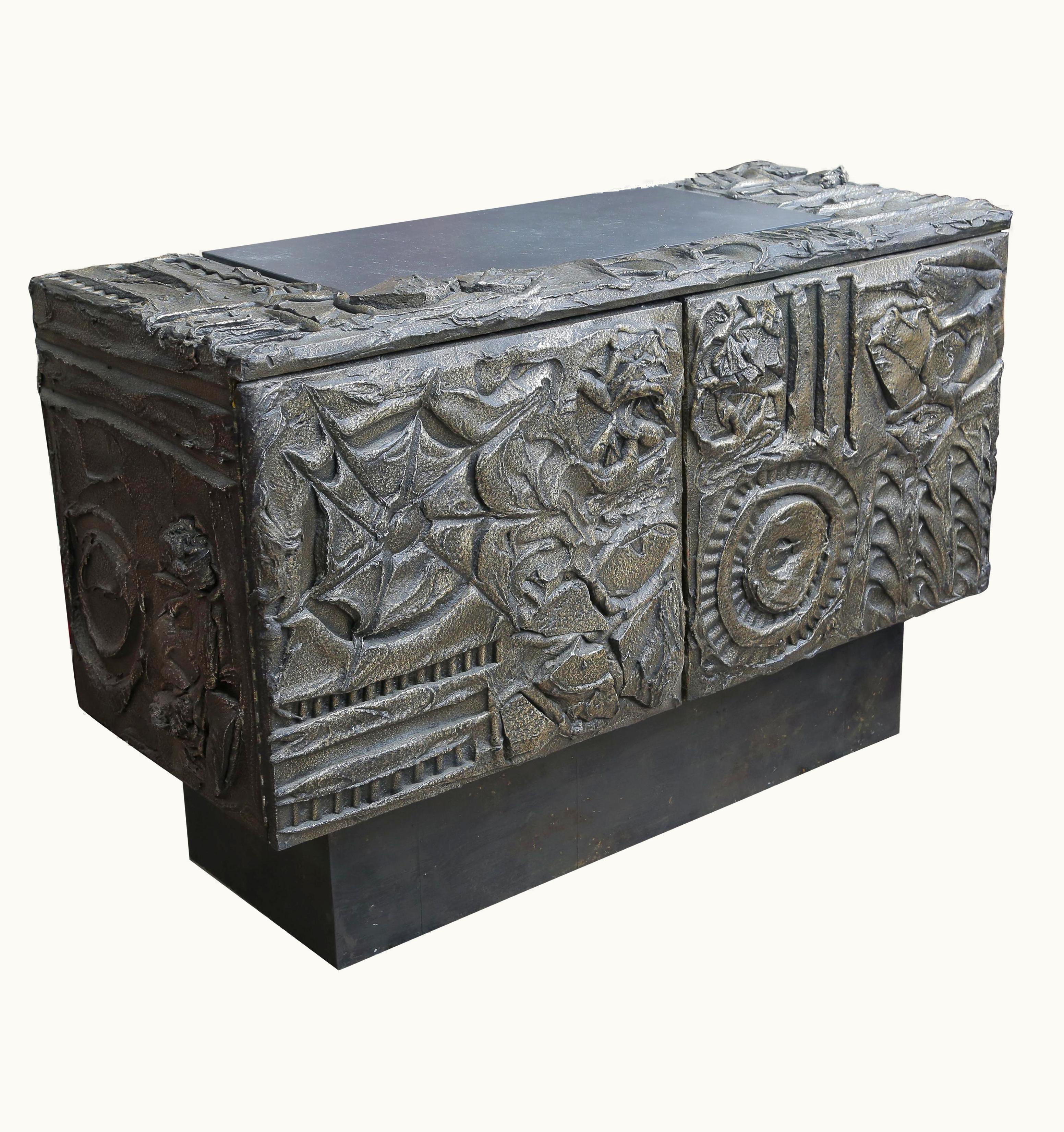 Paul Evans Paul Evans Sculpted Bronze 2-Door Cabinet