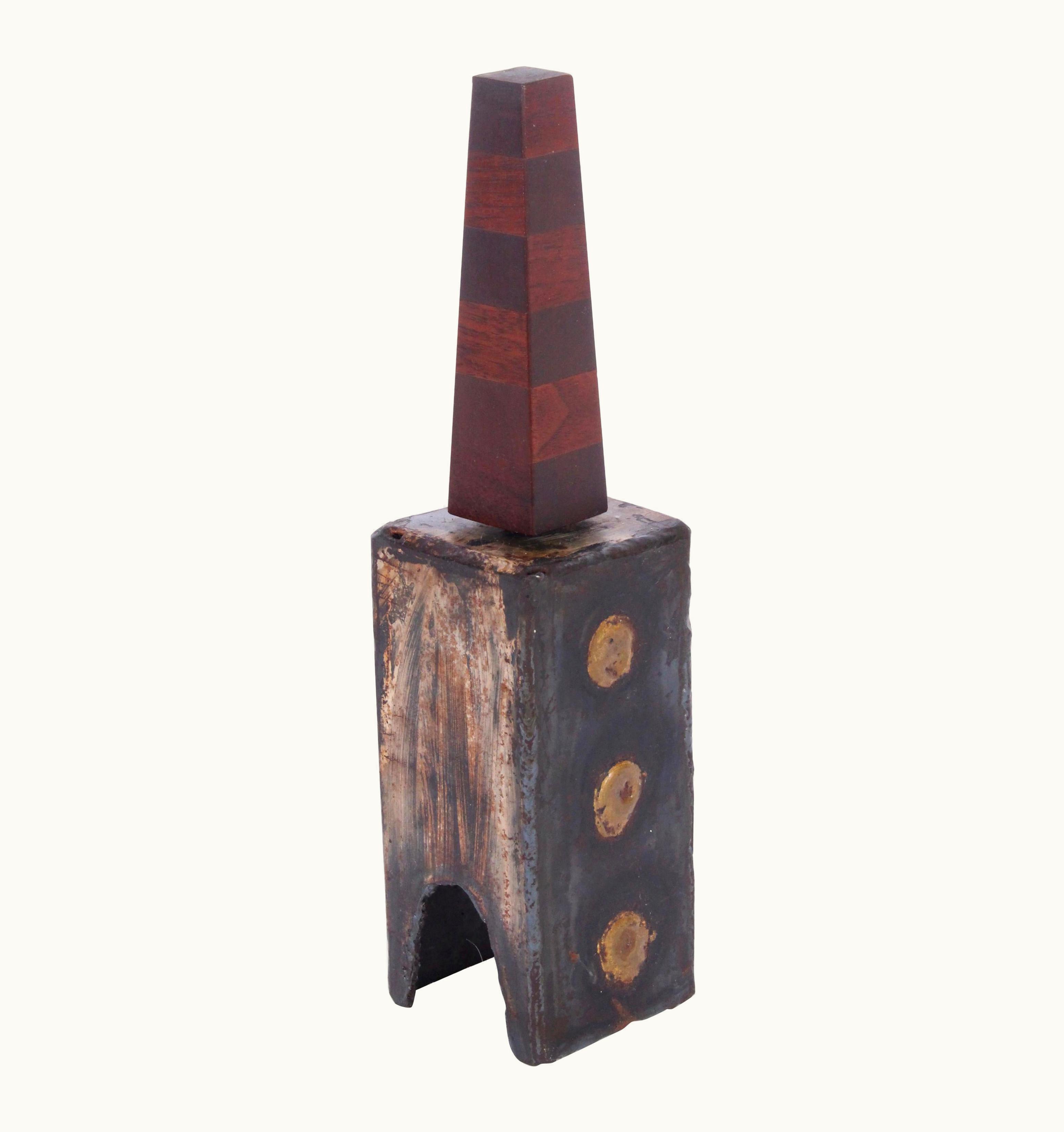 Phillip Lloyd Powell;Paul Evans Phillip Lloyd Powell;Paul Evans & Phillip Lloyd Powell Handcrafted Steel, Brass & Wood Brutalist Bell