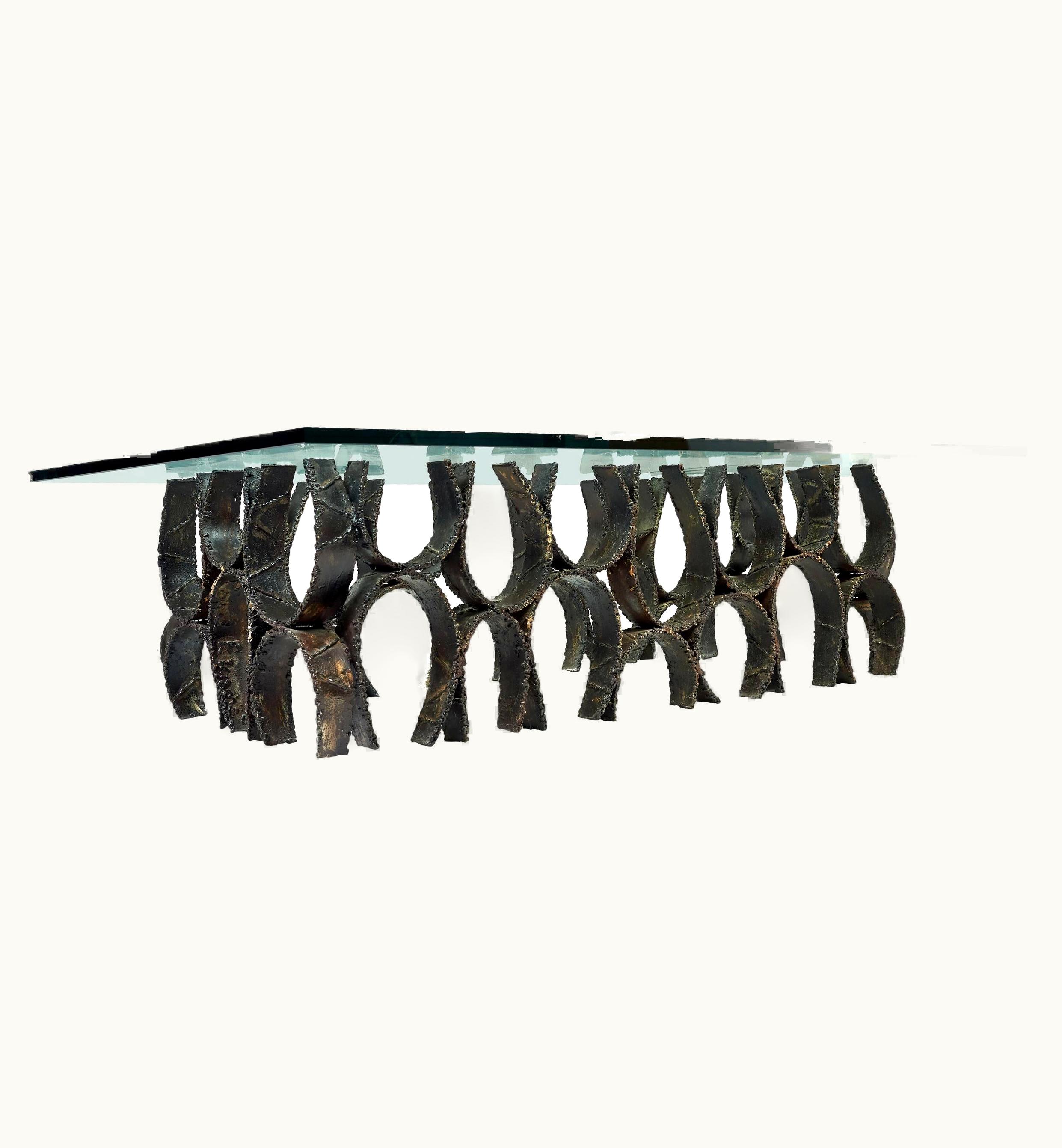 Paul Evans Paul Evans One Of A Kind Paul Evans Reversed Loop Coffee Table Signed, Circa 1968