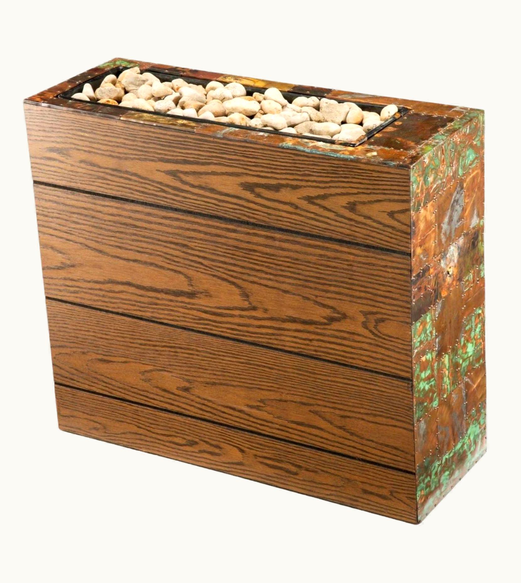 Paul Evans Paul Evans Mid-Century Paul Evans Brutalist American Modern Metal Planter Box