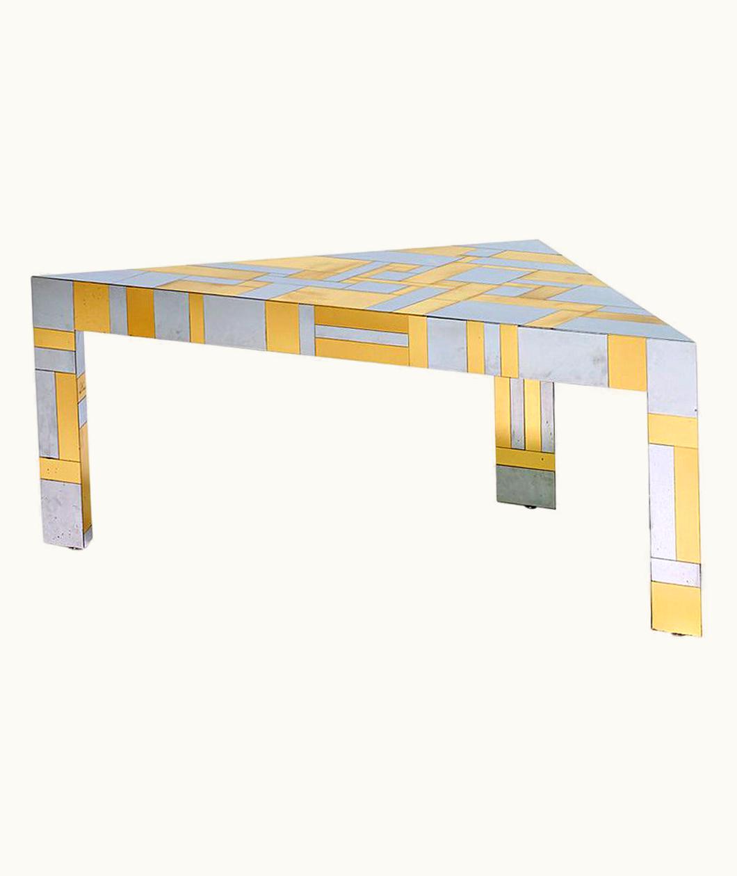 Paul Evans Paul Evans Illuminated Cityscape Corner Table By Paul Evans
